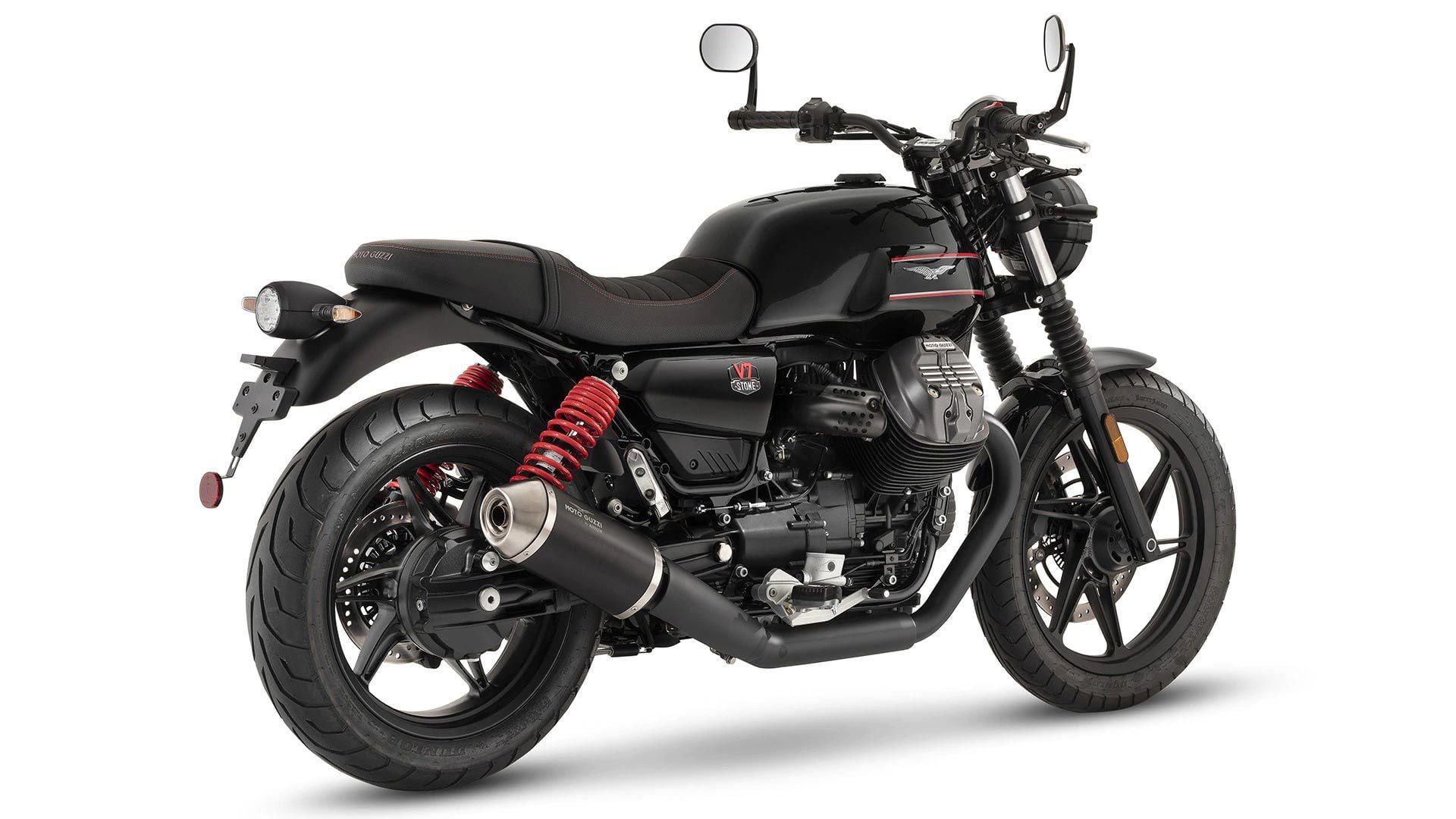 The model brings a host of refinements to the base-model Stone, with a sleeker, refined livery and premium accents as well as a new Arrow exhaust.