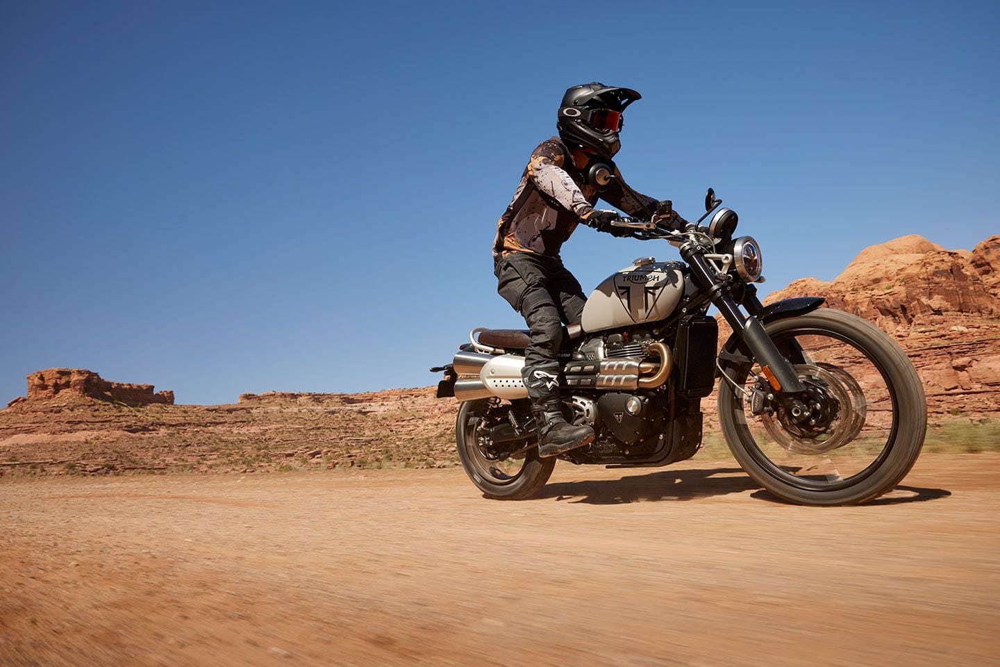 Just because the Scrambler 1200 X is more street-focused doesn’t mean it can’t get dirty.