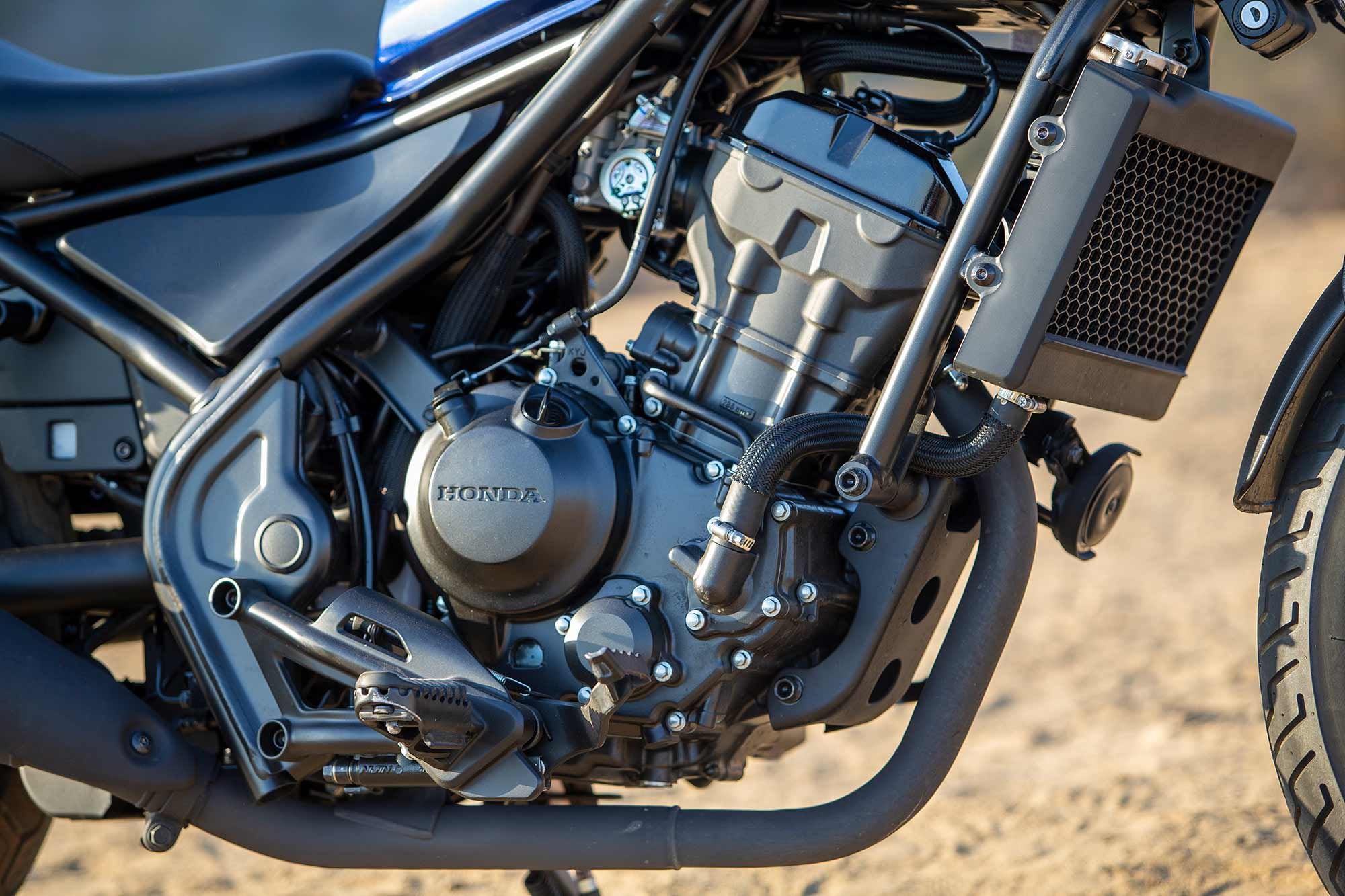 Don’t let displacement fool you, the Honda Rebel’s 286cc single produced more horsepower than its 349cc competitor.