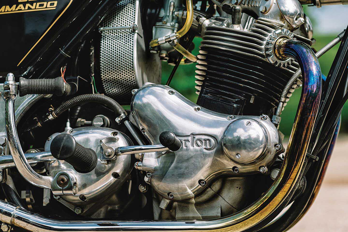 A Norton 850 parallel twin.