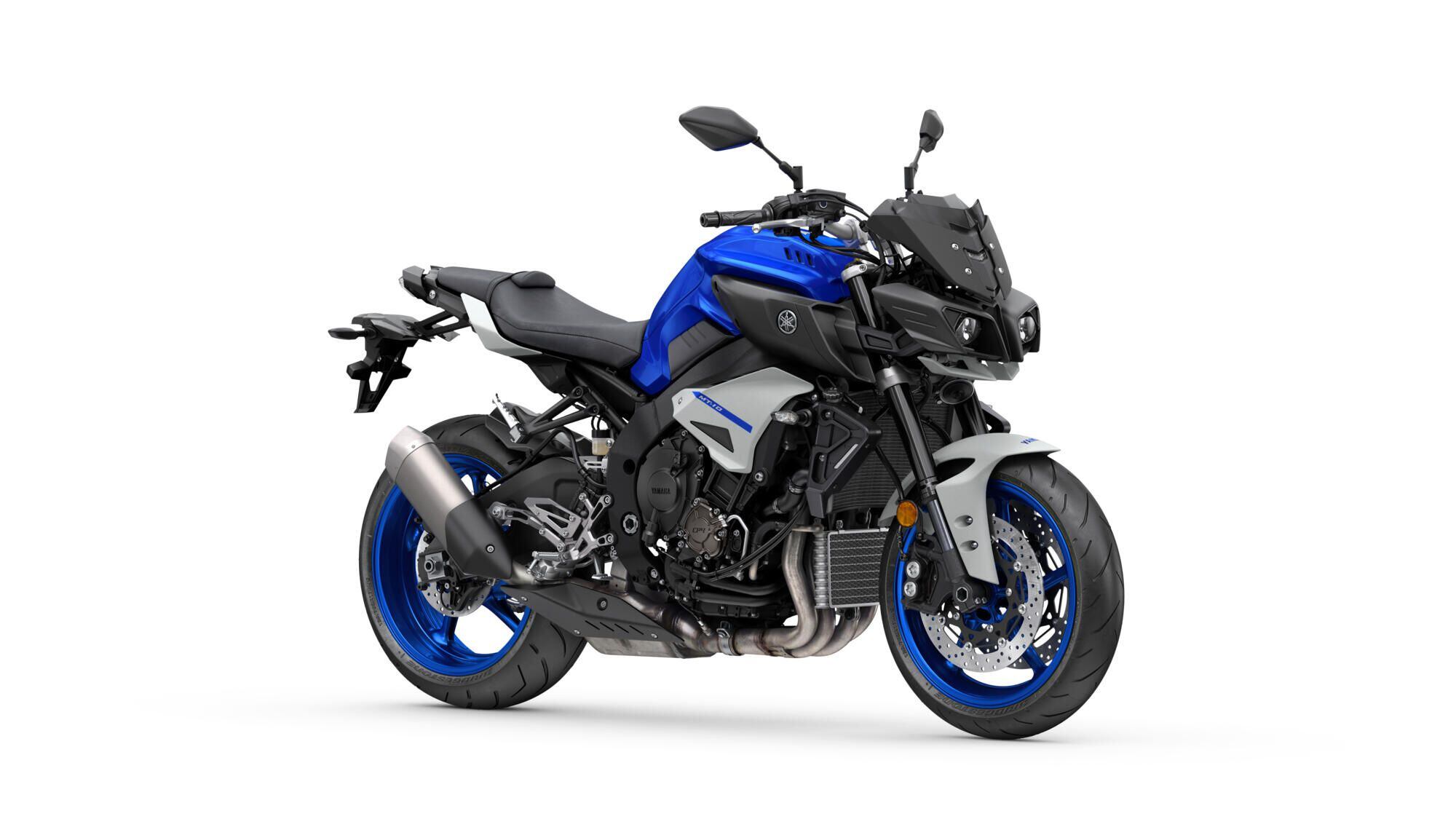 Although the engine looks unchanged, the new bike gets a boost in power over the outgoing MT-10 (’20 model shown), to 163.6 bhp.