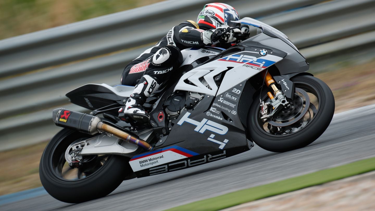 Bmw hp4 deals race top speed