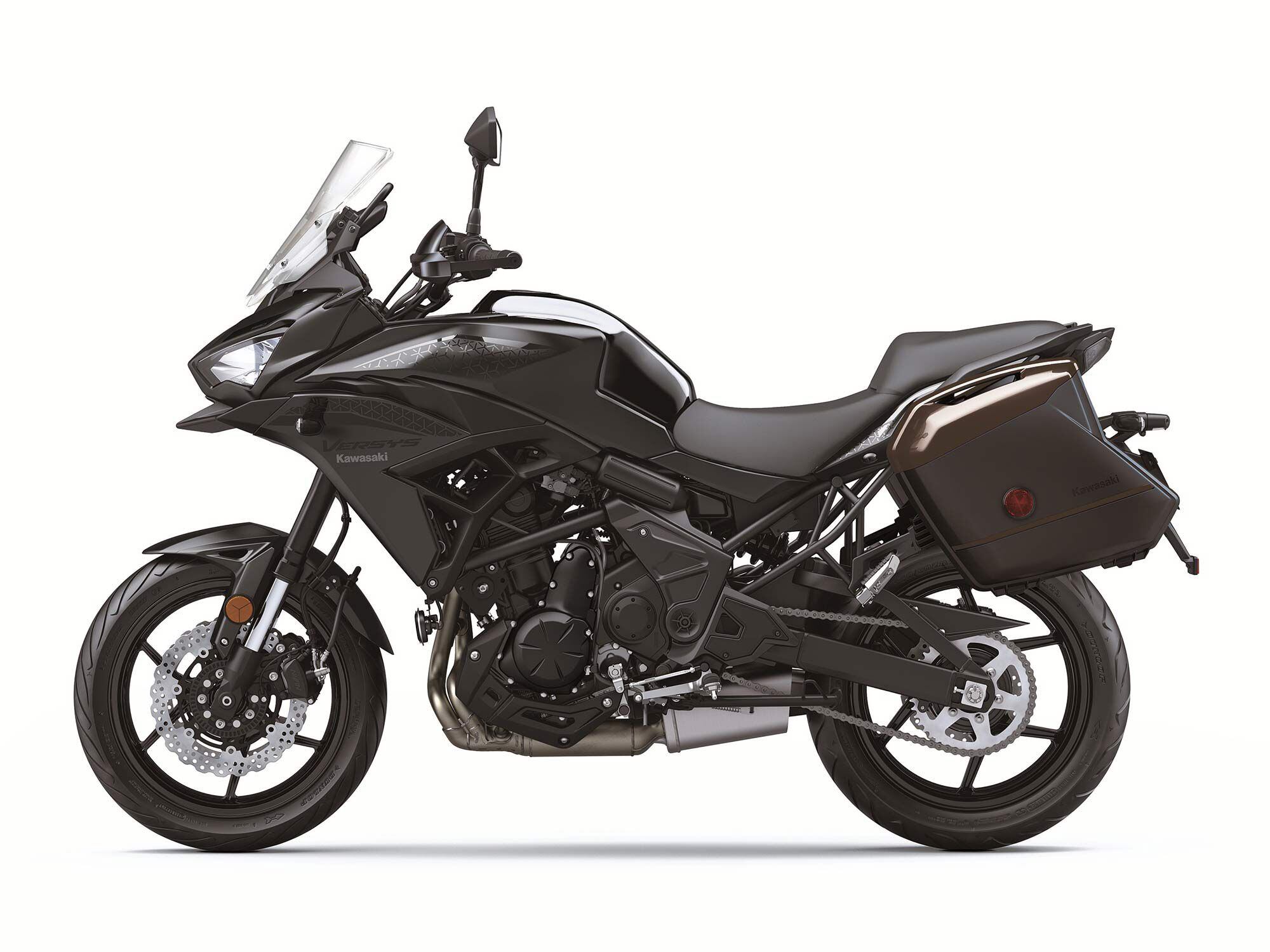 The LT version comes with hard cases and hand guards as standard. It also has a different warranty and MSRP.