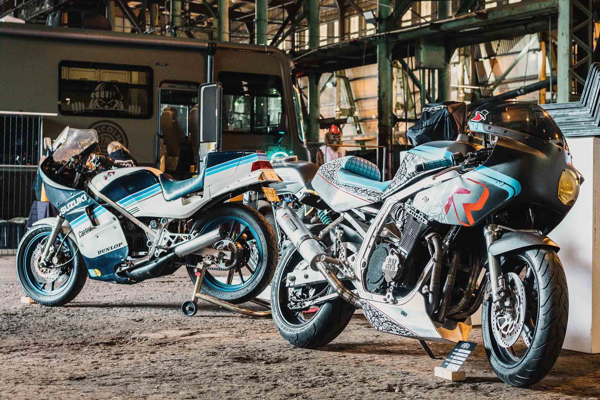 1986 Suzuki GSX-R by Victor Wilkens (right).