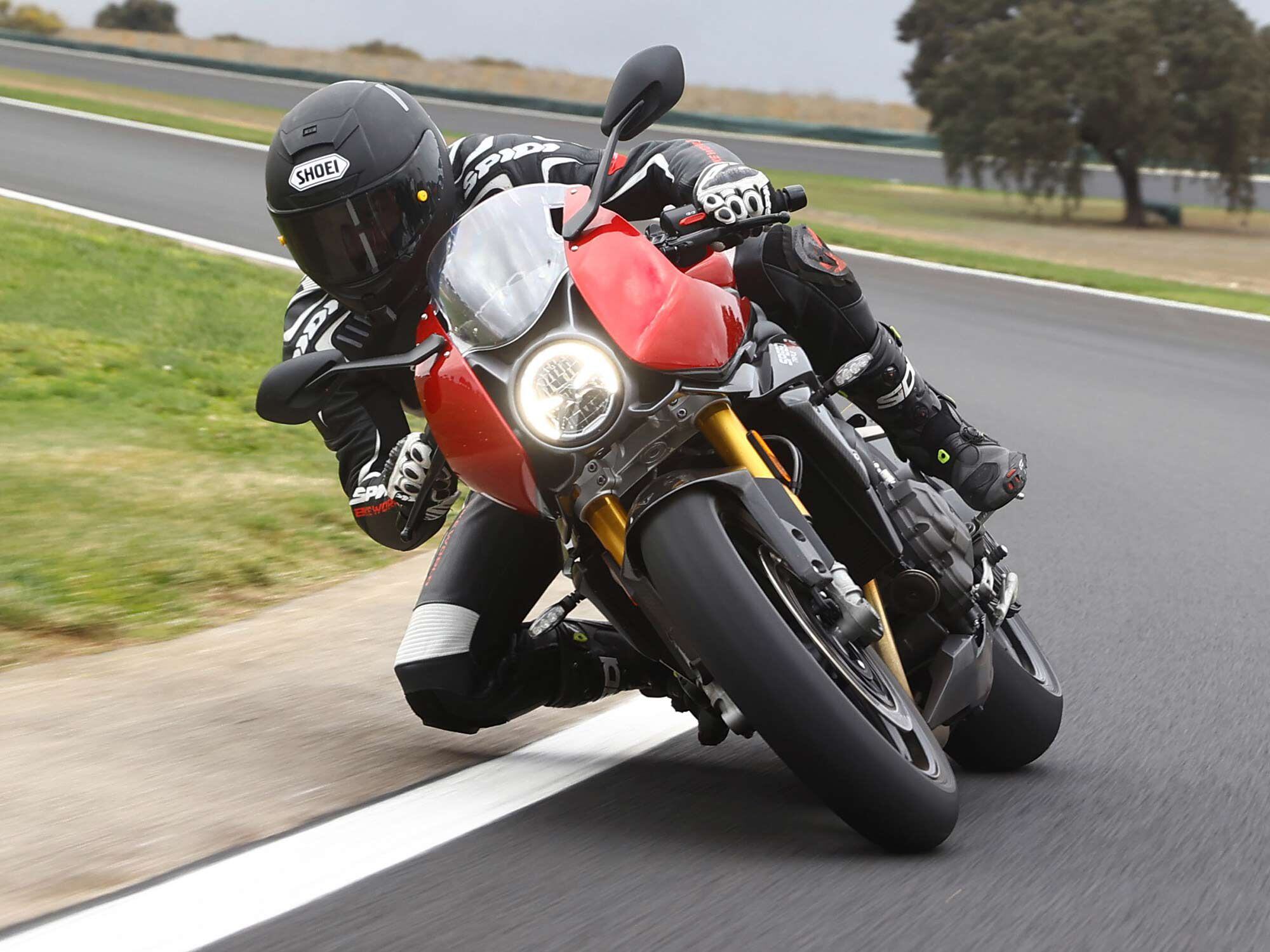 It’s more than capable of tearing up a trackday—before riding it home.