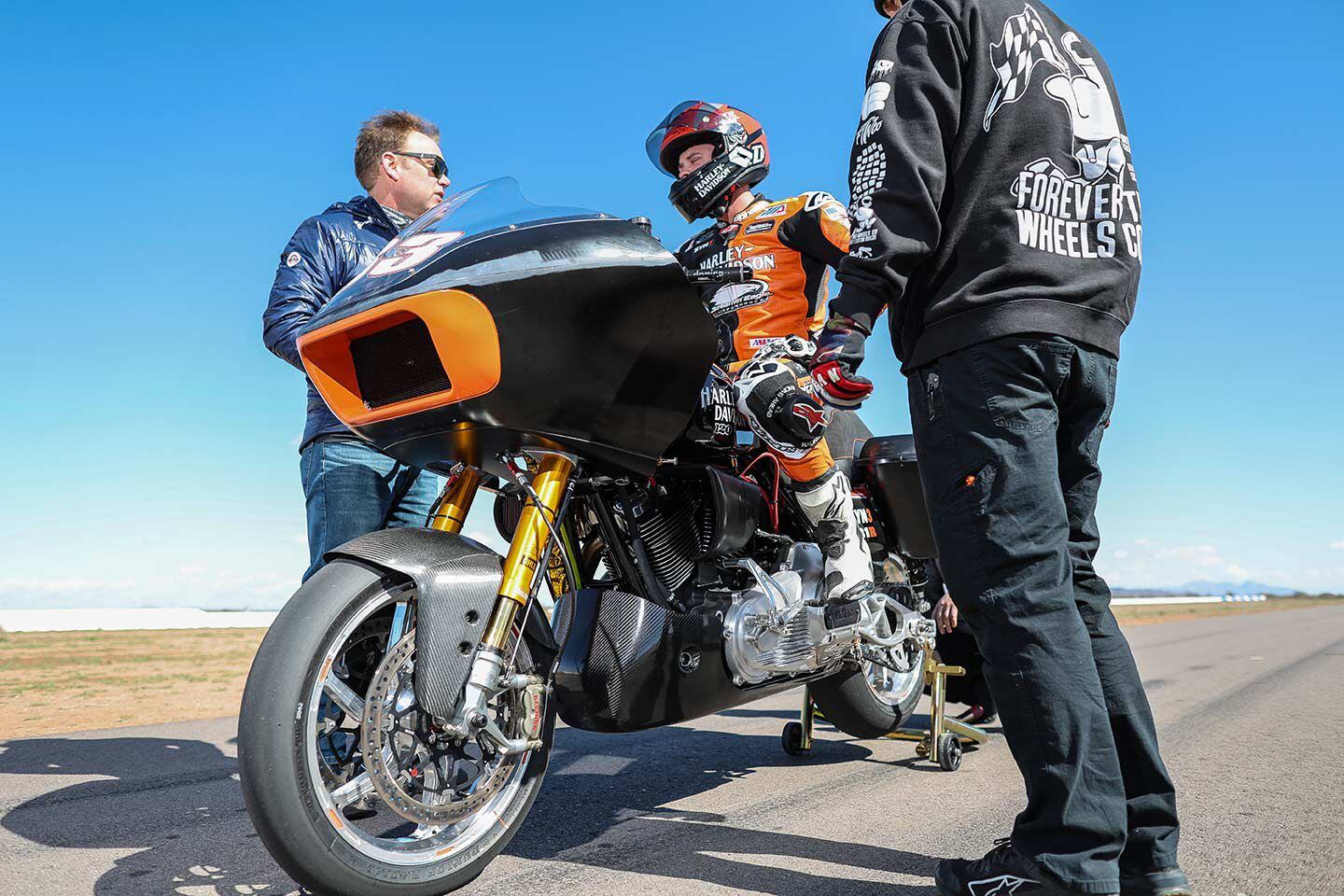 Harley-Davidson has returned to an in-house racing effort.