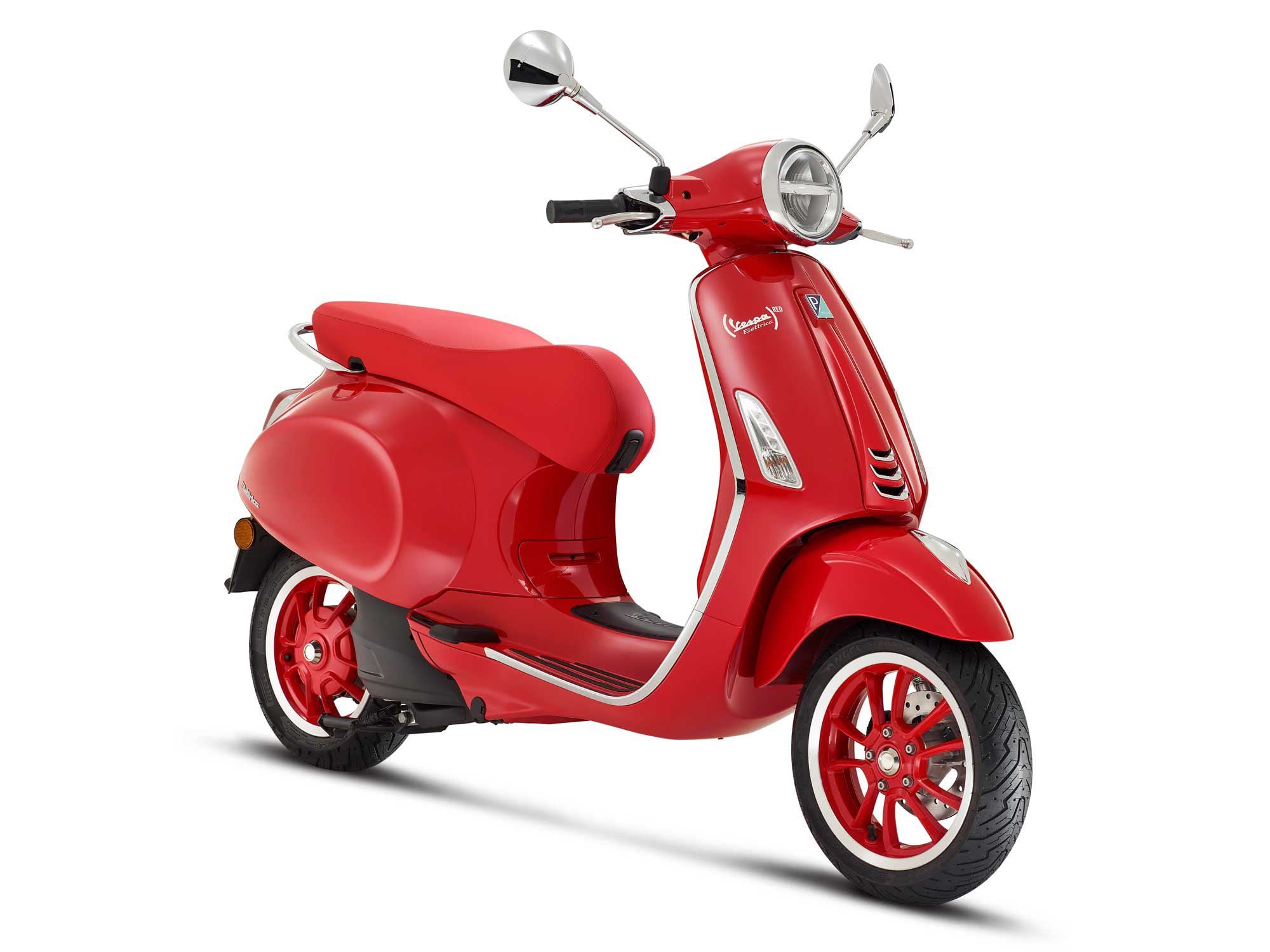 One hundred dollars from each (Vespa Elettrica) RED sold will go to assist those affected by AIDS and COVID-19.