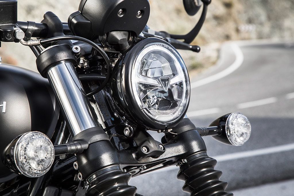 triumph bobber led headlight