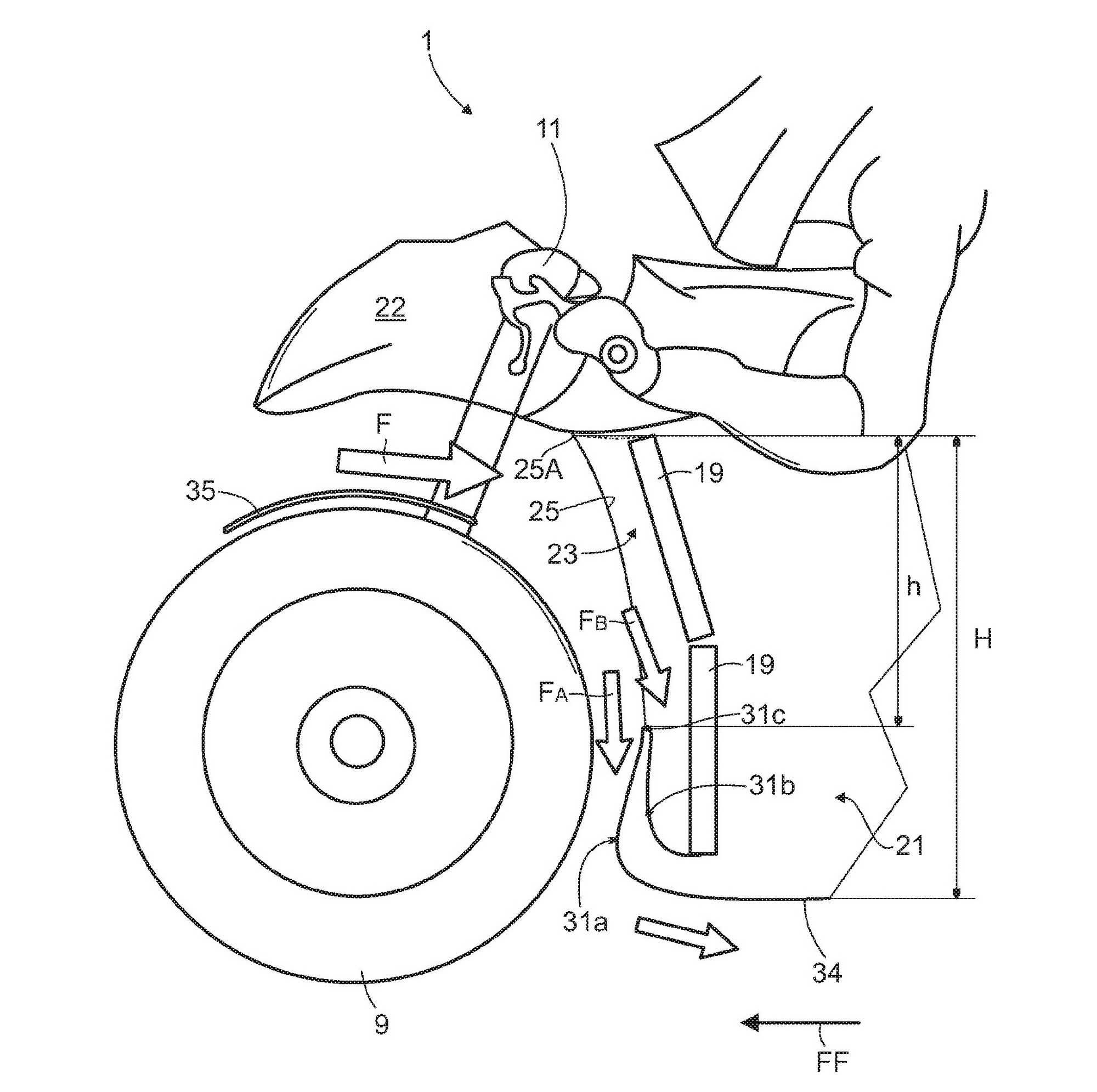A closer look reveals how airflow around the front wheel/tire and radiators is directed to create downforce.
