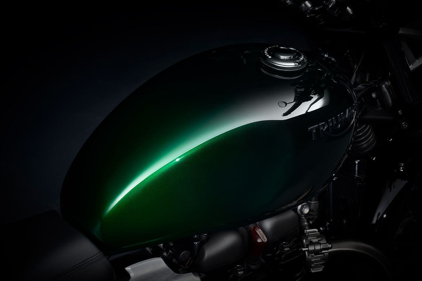 2024 Triumph Speed Twin 900 in Green Stealth.