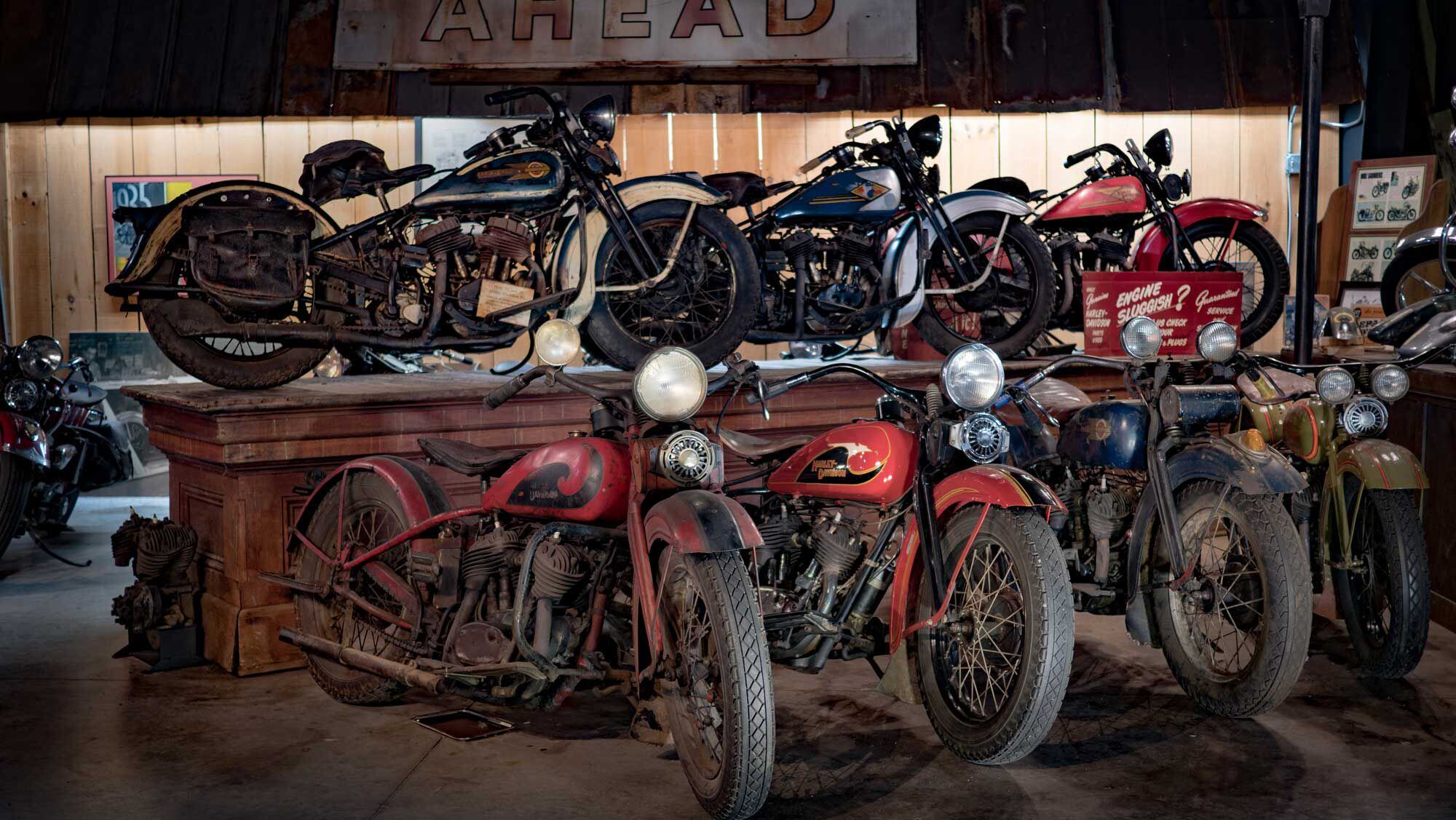 One of Dale’s favorite Harley-Davidson’s was the Flathead Forty-Five that Harley produced from 1929 to 1952. Over the years, Dale collected one from every year of production, including several original paint examples.