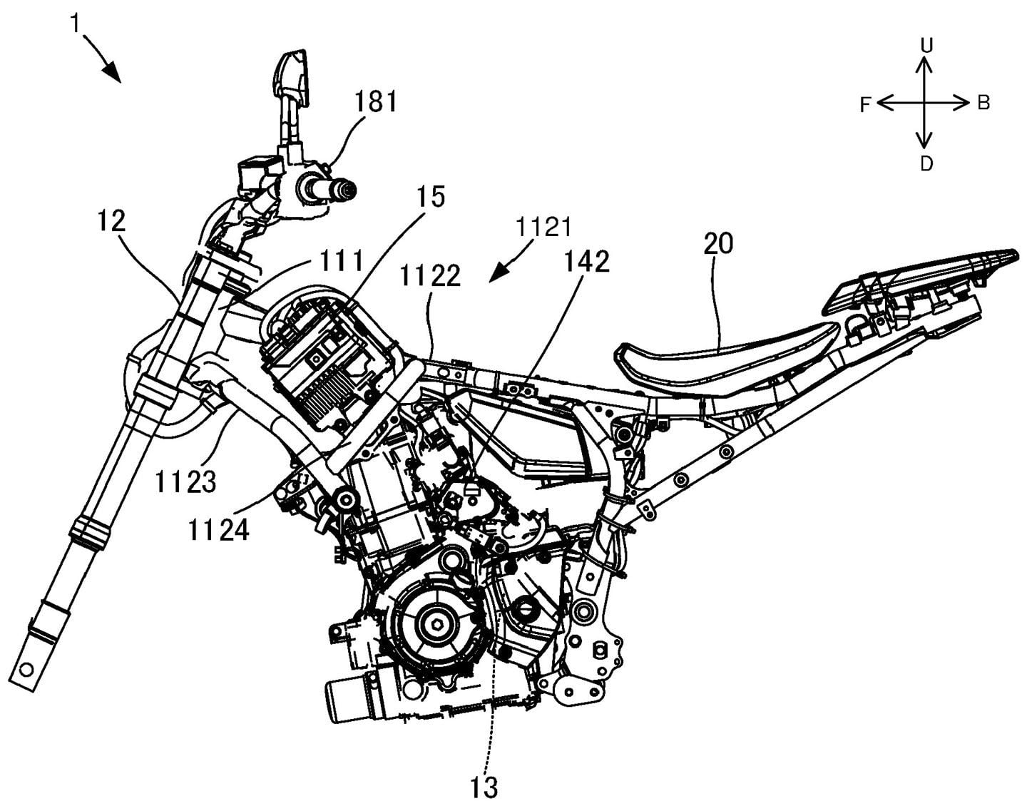 Yamaha’s semi-automatic will use electronic actuators to shift the transmission.