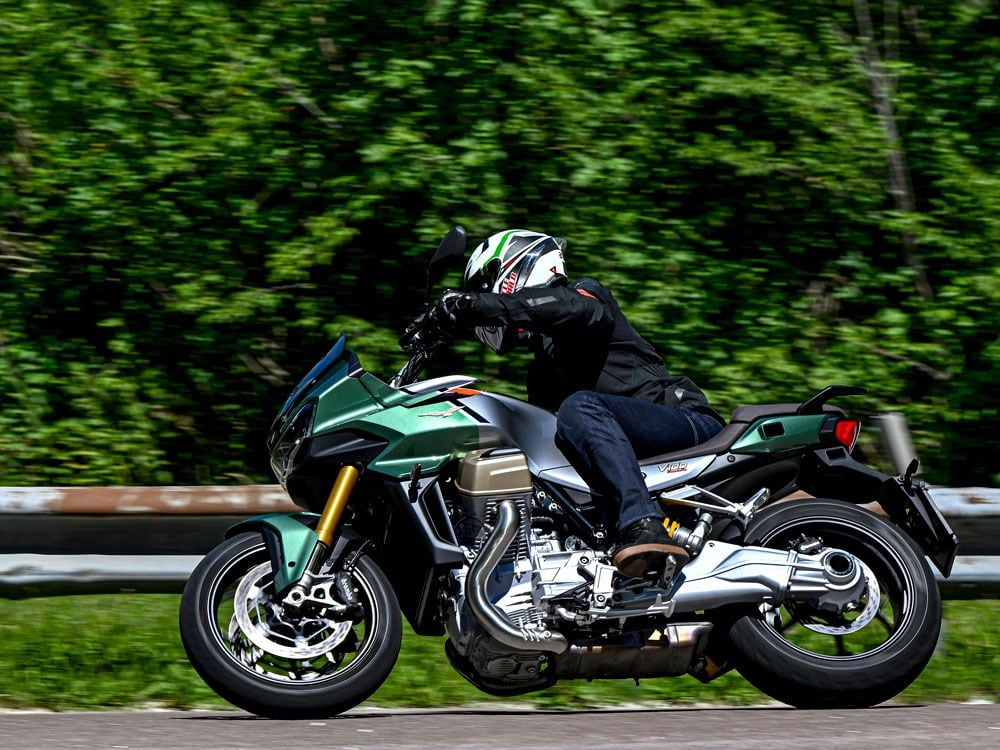 Even at a glance, there is no doubt that the V100 Mandello is a Moto Guzzi, but it's an all-new animal from the ground up.