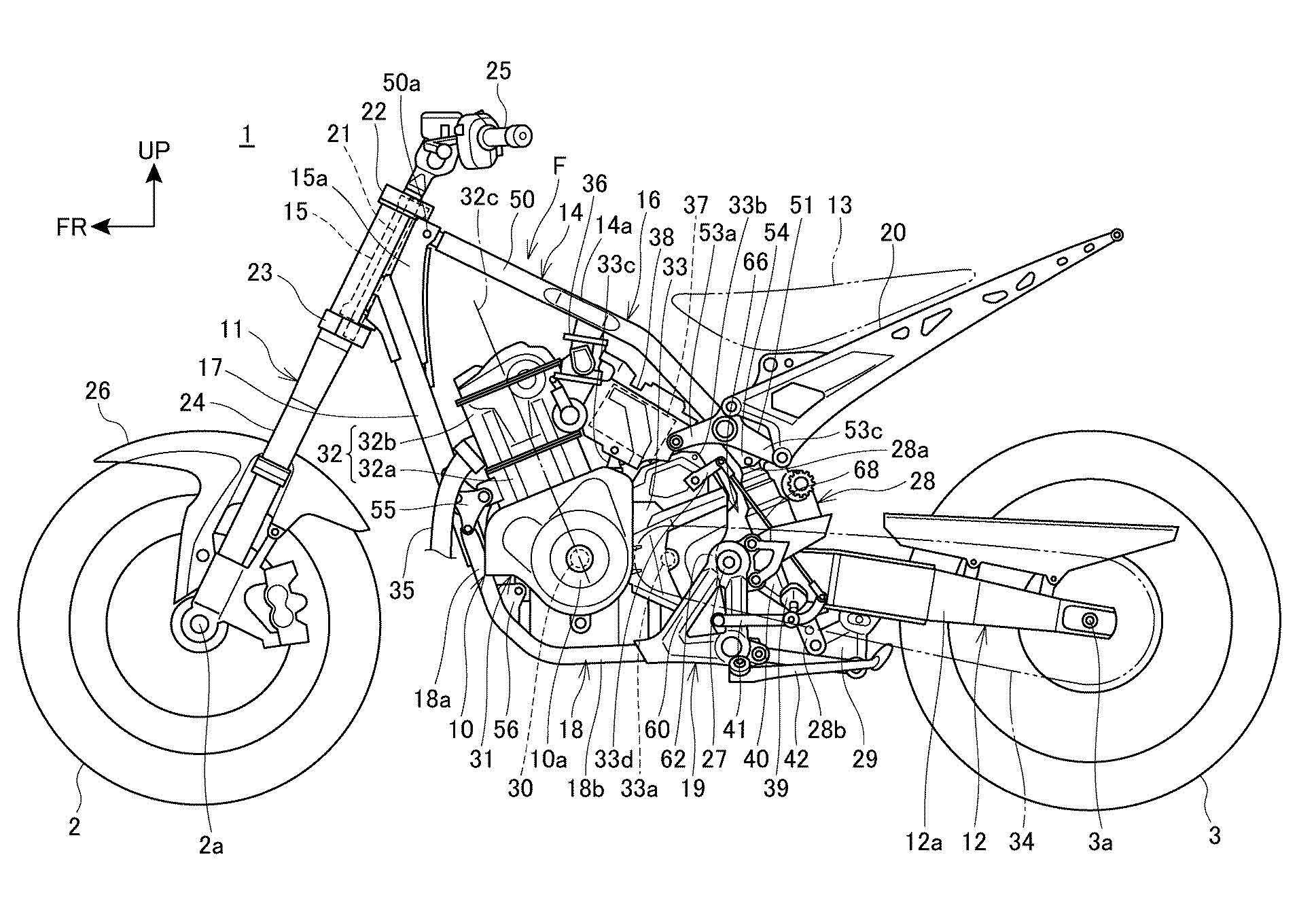 Honda had also previously filed an engineering patent for a backbone-style frame.