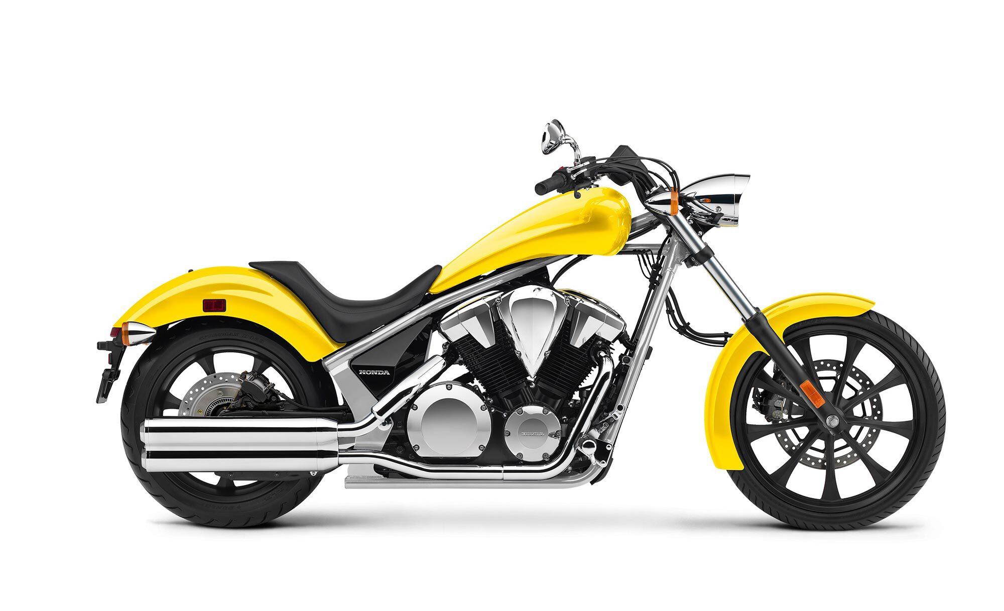 Still stretched out after all these years: The Fury cruiser marks its return to the 2023 line in Pearl Yellow.