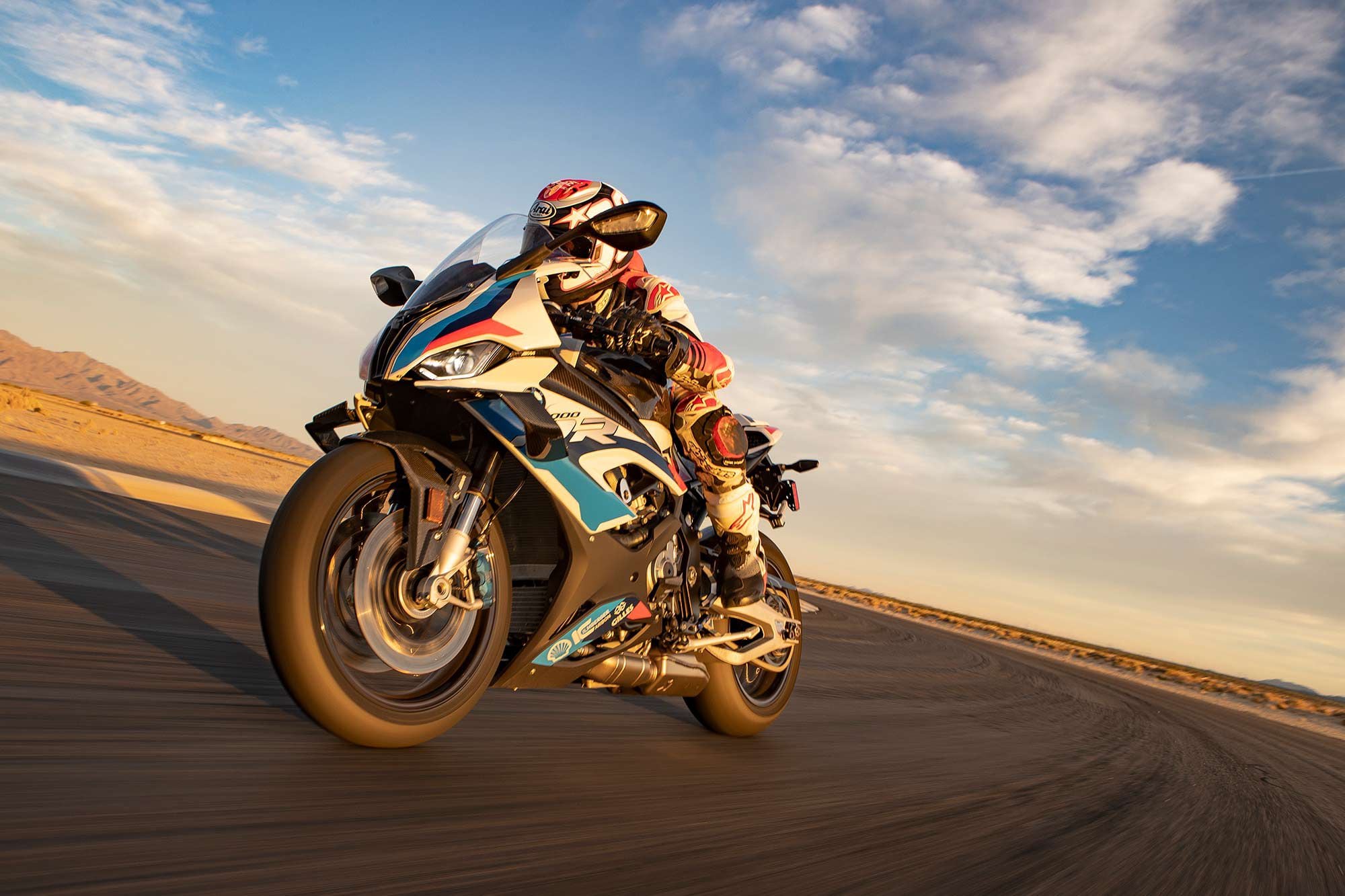 The M 1000 RR is built to turn and burn.