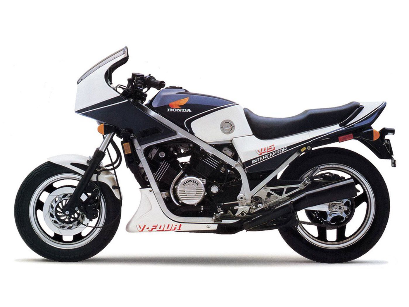 Honda’s 1983 V45 Interceptor was one of the first superbikes that focused less on straight-line performance and more on handling.
