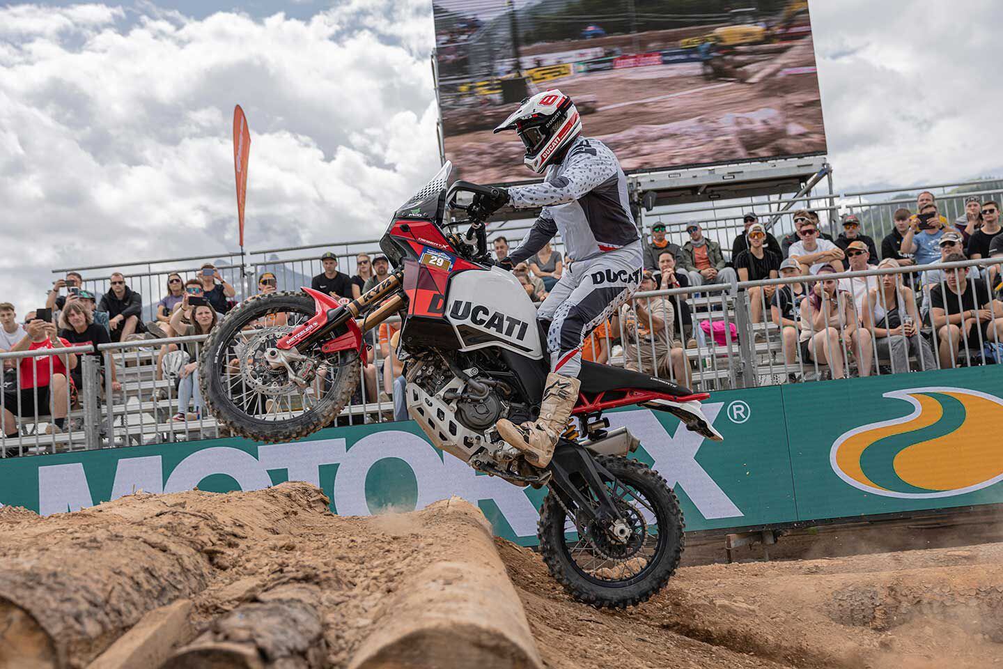 Antoine Méo rode a modified DesertX at the Erzberg Rodeo, one which we believe closely resembles the new DesertX Rally.