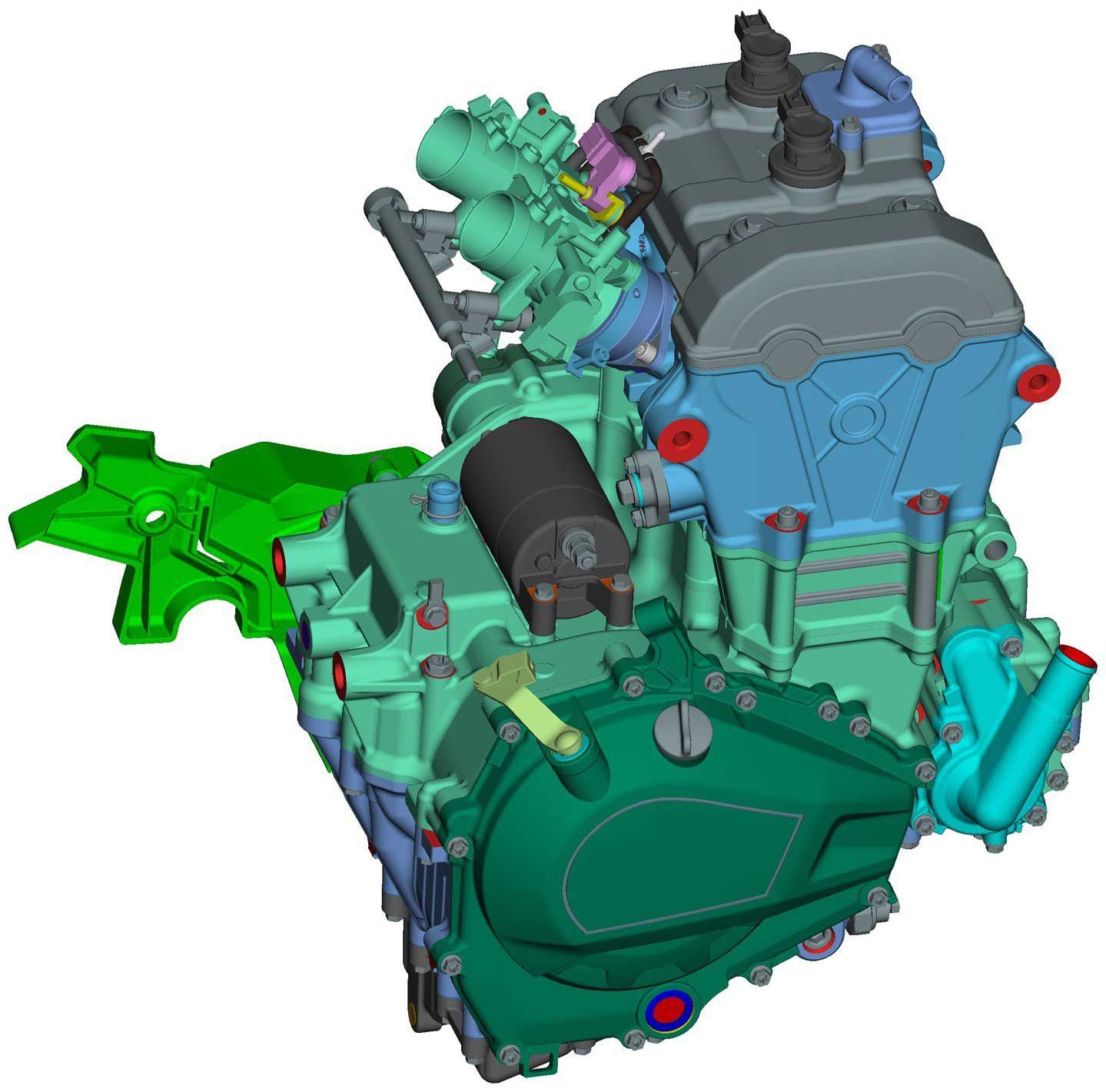 The 400RR’s motor is a twin cylinder unit that’s said to produce 44hp.