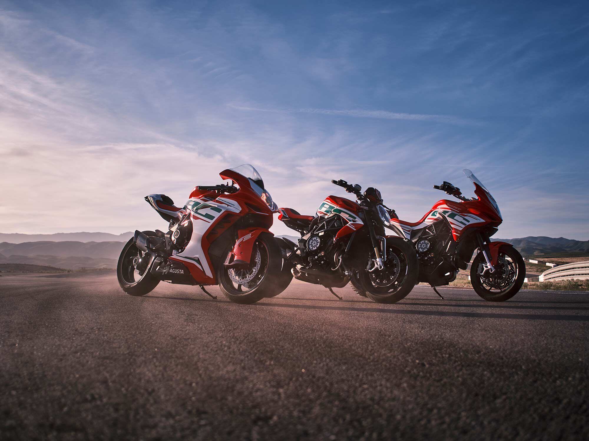 MV Agusta’s range of limited-edition Reparto Corse models.