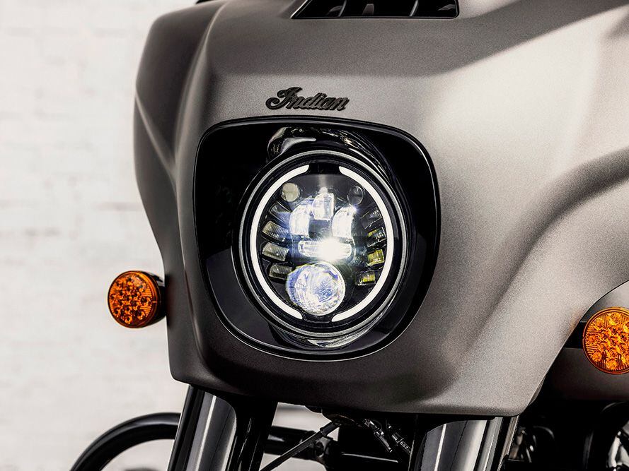 The Pathfinder LED headlight is adaptive and punches a big hole in the night.