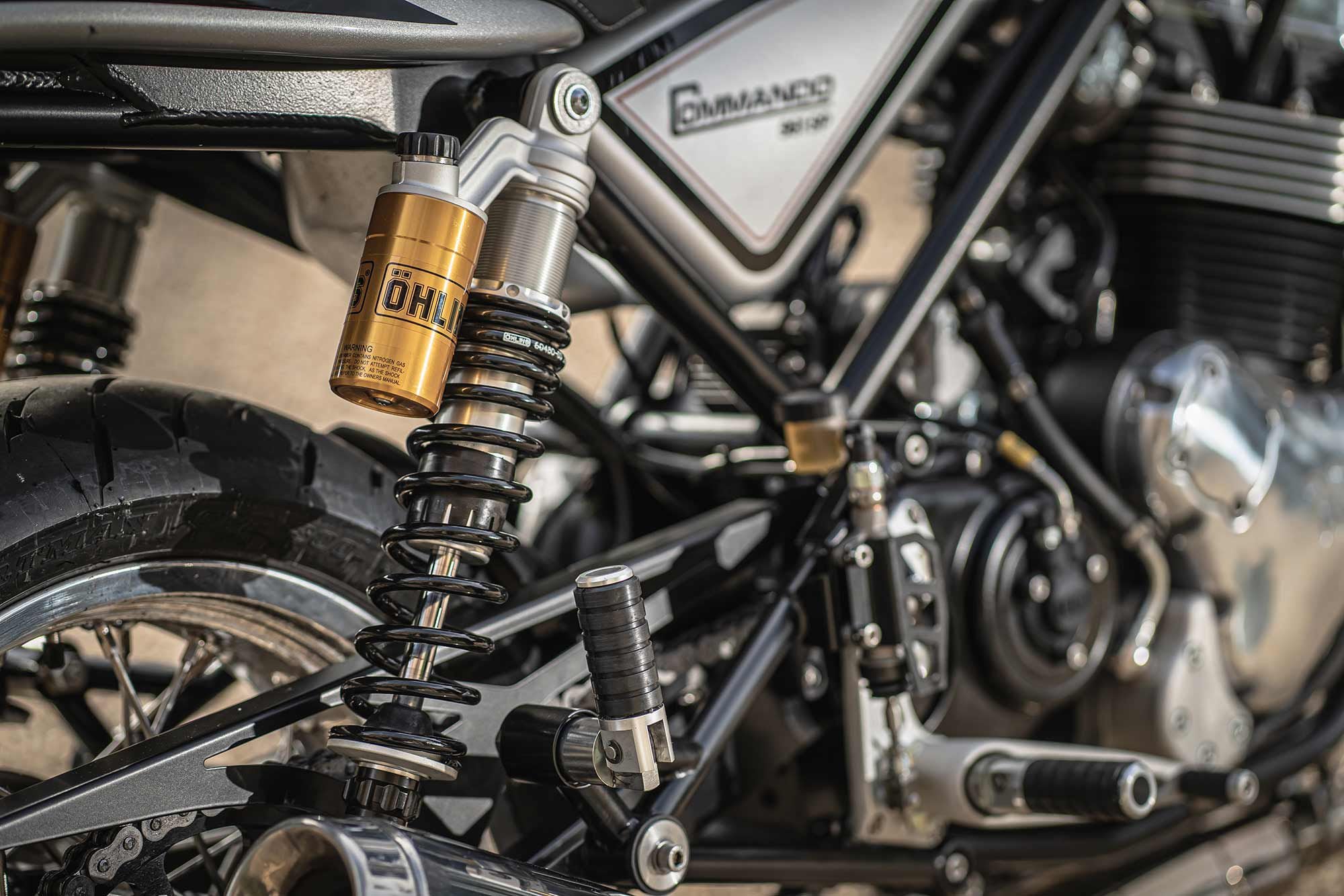 While soft, the Öhlins suspension and tubular steel chassis handle road imperfections without a fuss.