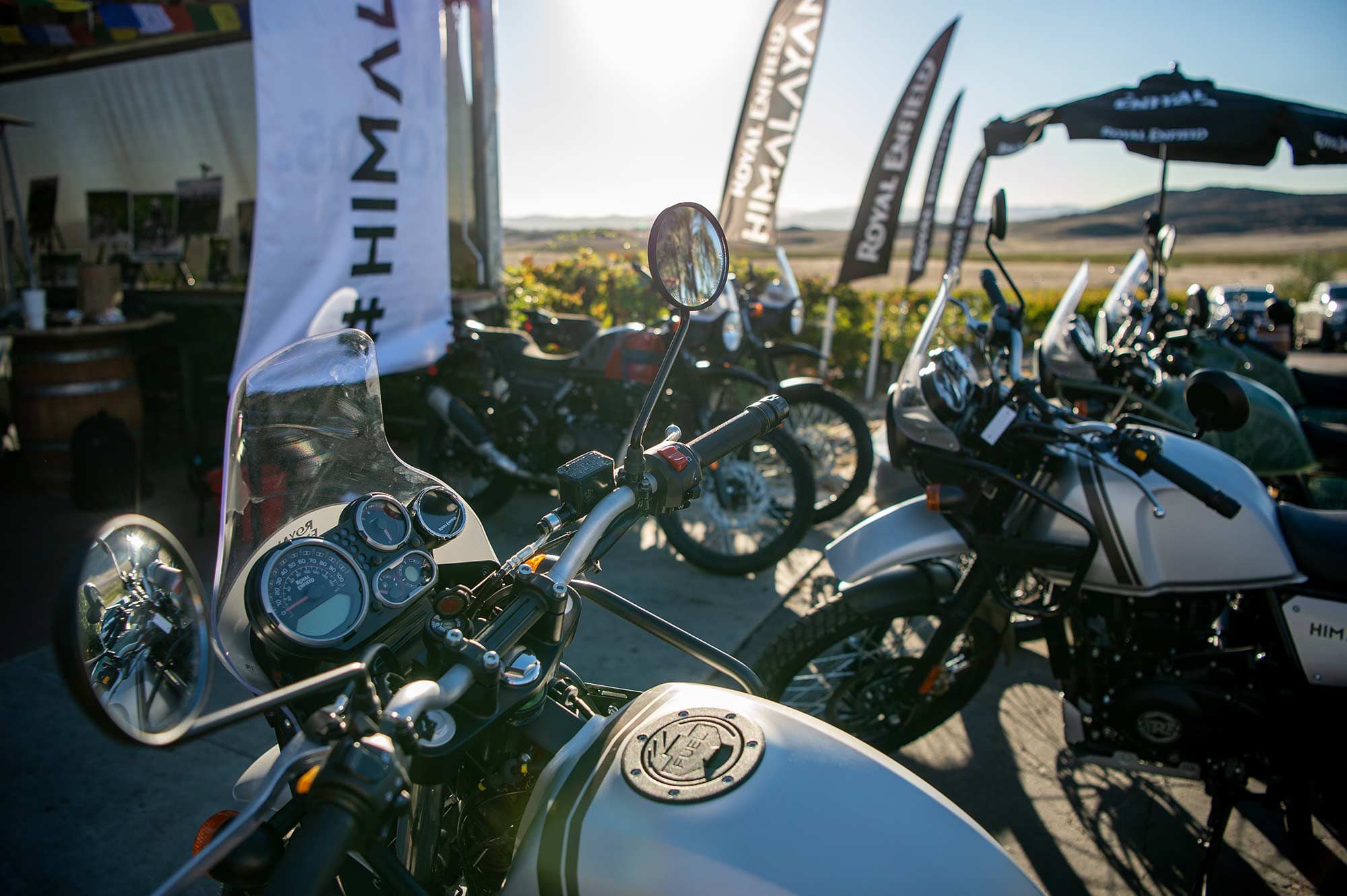 Doffo Winery hosted the 2022 Royal Enfield Himalayan press intro in Temecula, California.