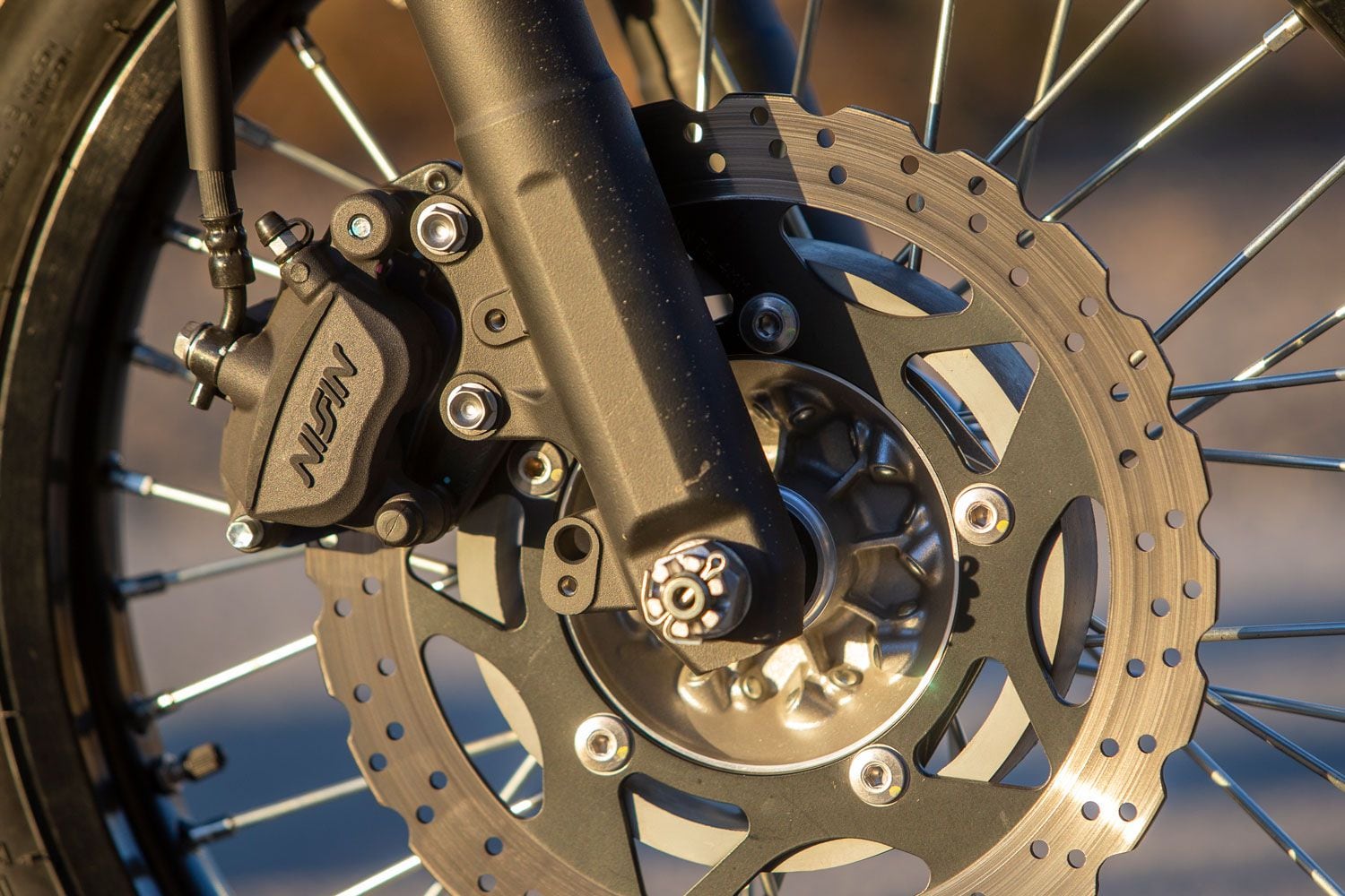 The small Versys could stand better feel at the brake lever.