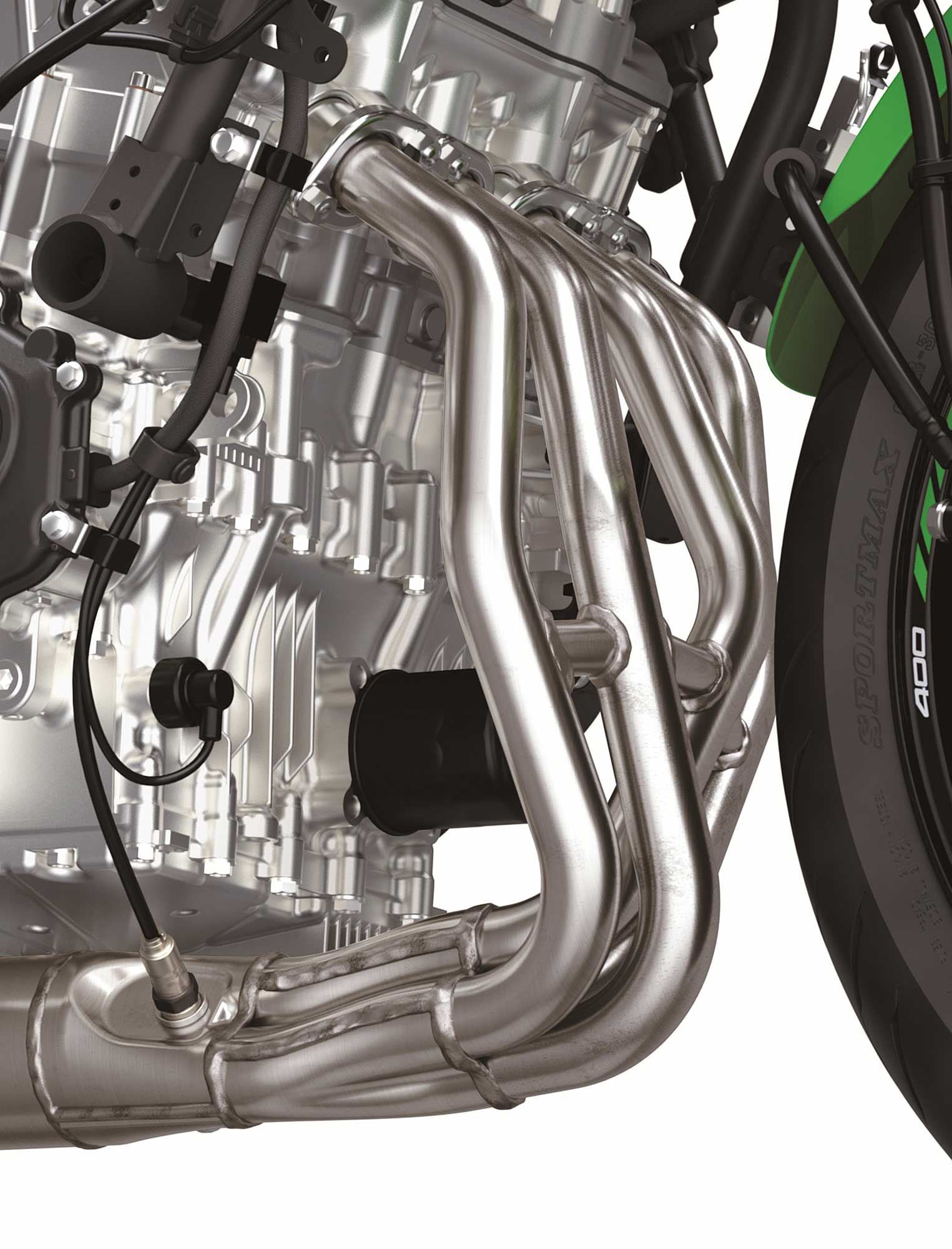 Horsepower numbers for the US-market 2023 Ninja ZX-4RR have not been released by Kawasaki.