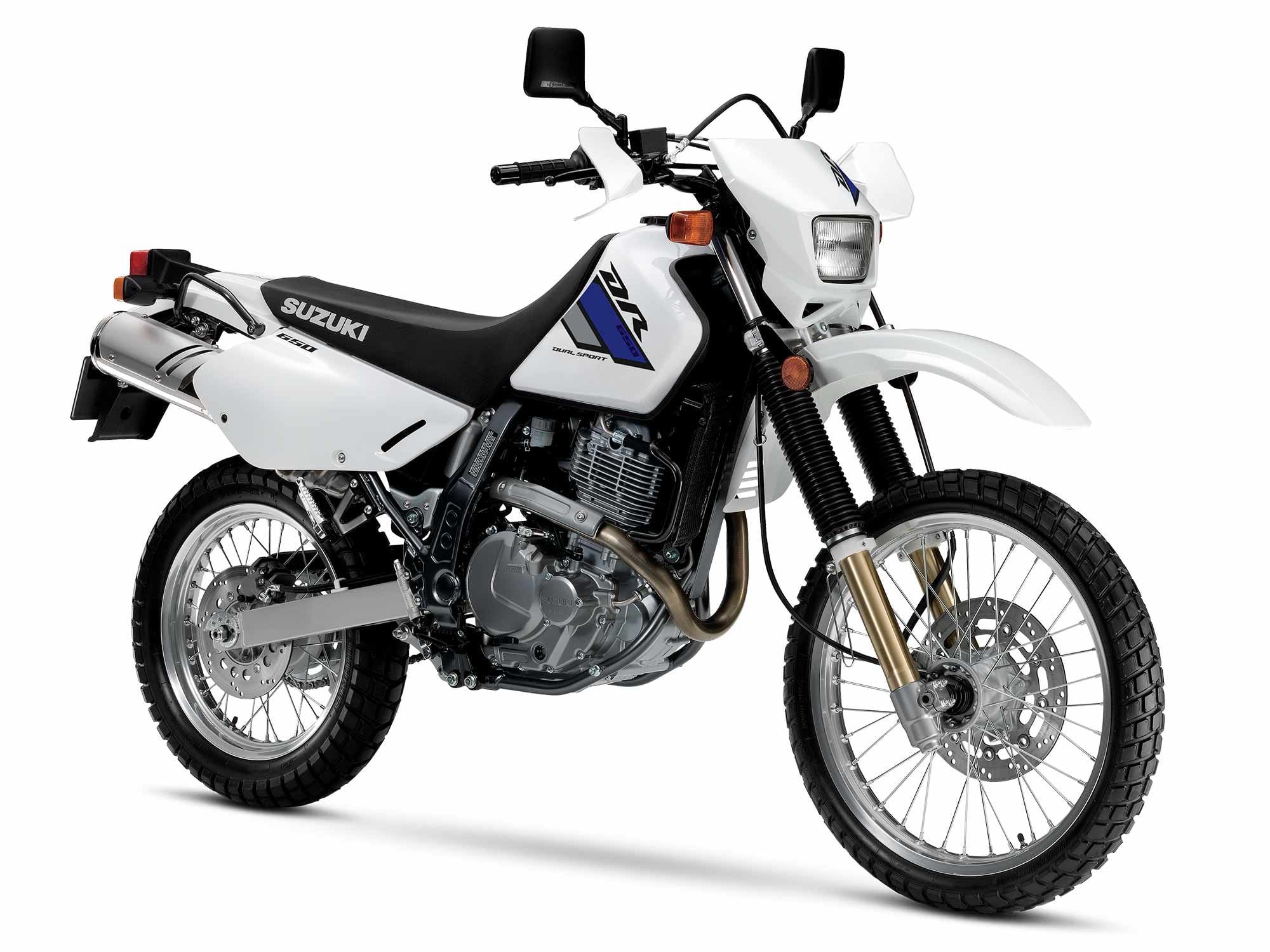 The DR650S’ seat height can be a stretch for shorter riders, but not so much for taller ones.