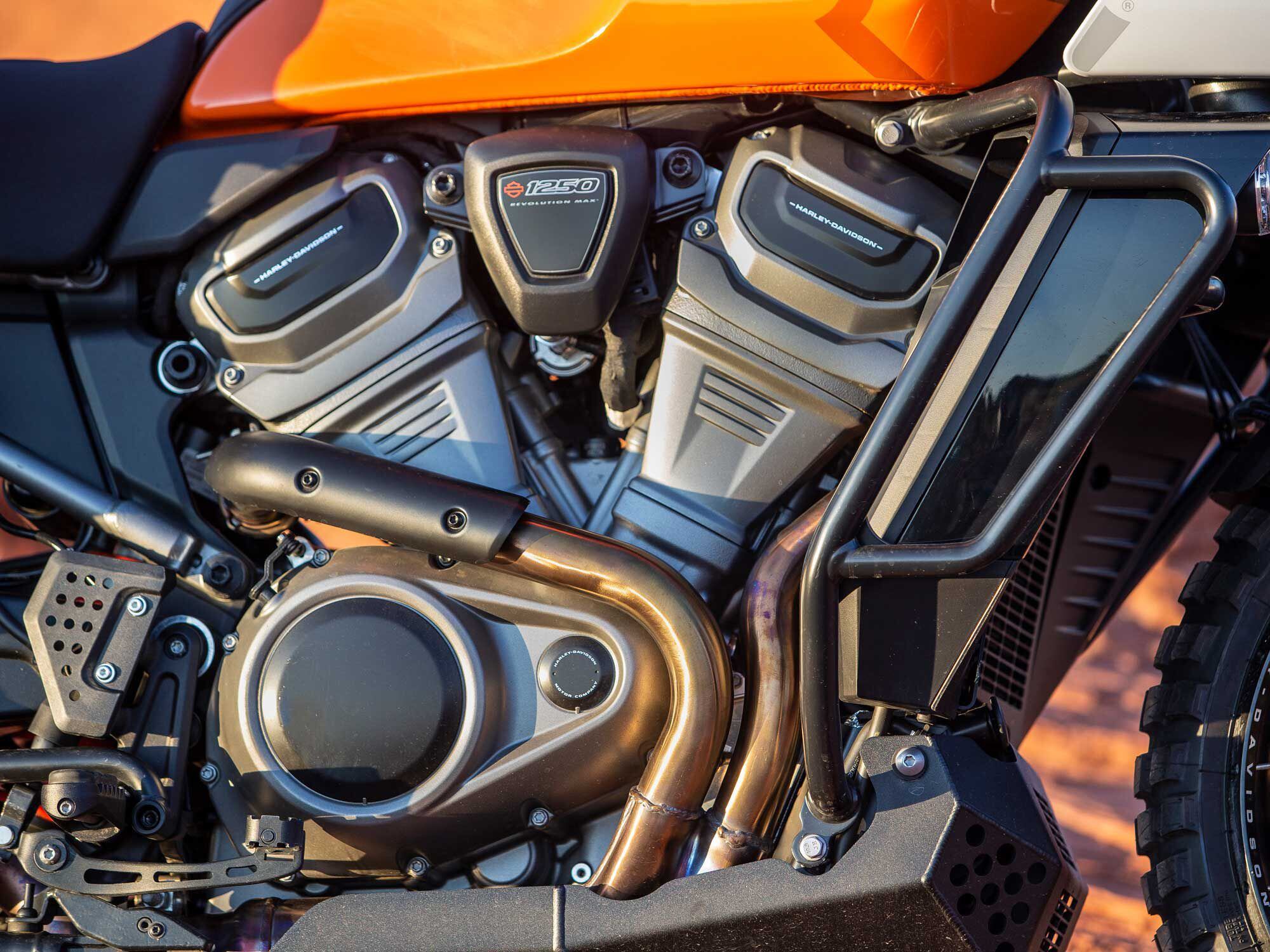 The Pan America is the first model that gets Harley-Davidson’s all-new DOHC 60-degree V-twin, dubbed the Revolution Max 1250.