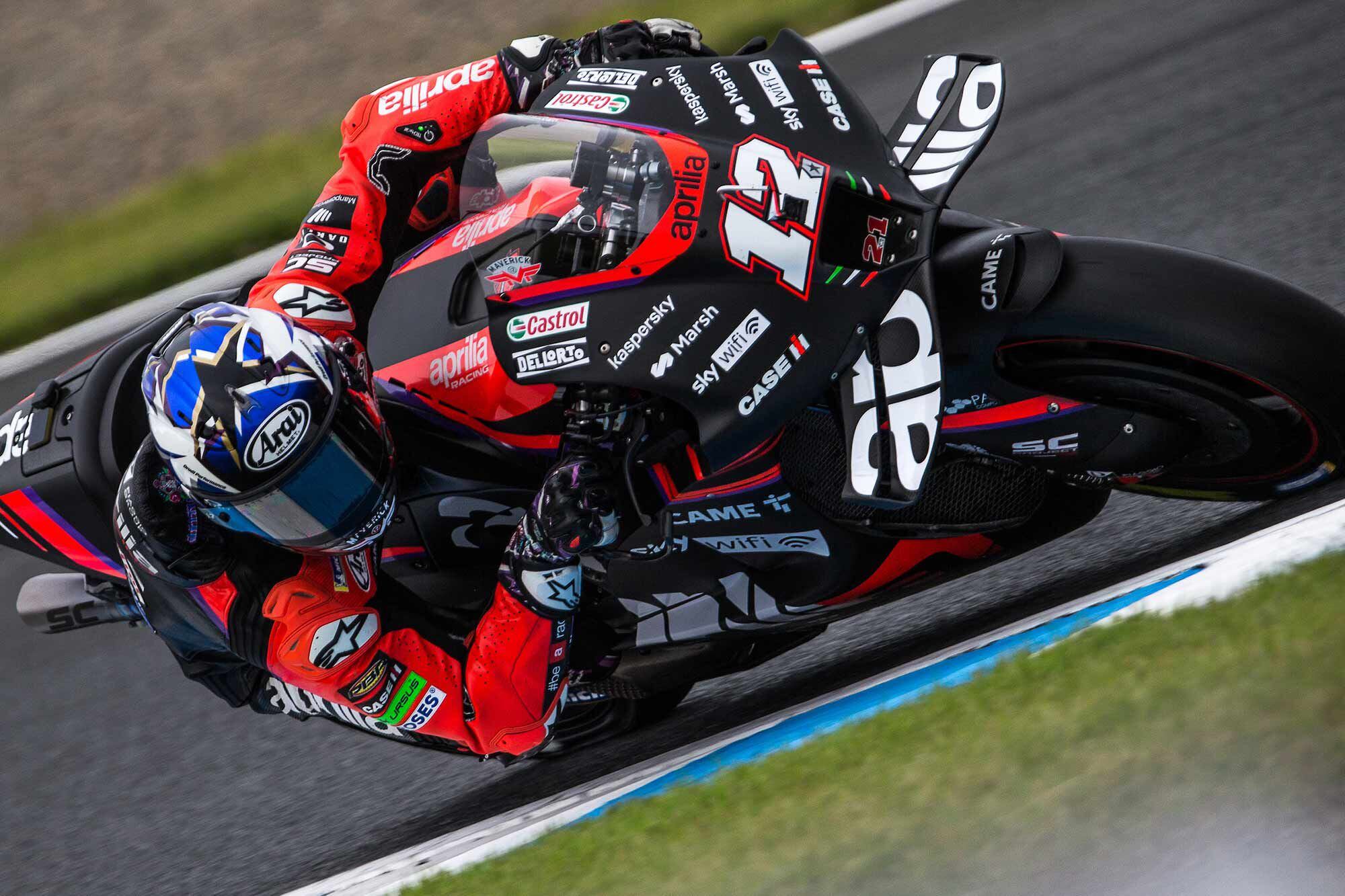 Any rider competing in an FIM-sactioned event will have to wear a helmet that meets the new FRHPhe-02. All riders in MotoGP, like Maverick Viñales pictured, are wearing helmets that meet the first phase of the standard called FRHPhe-01.