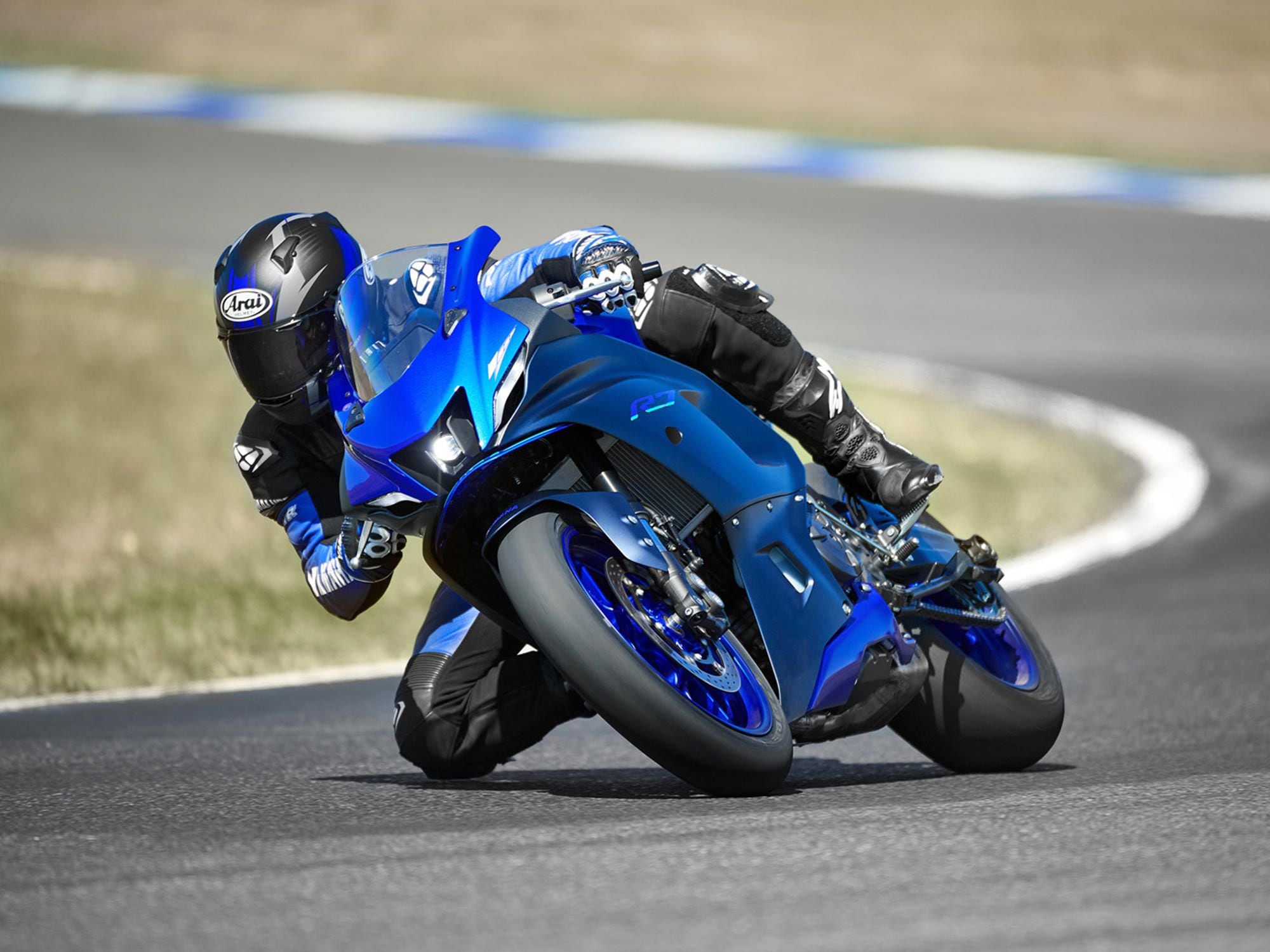 Yamaha claims the R7 is slimmer than any of the other R models.