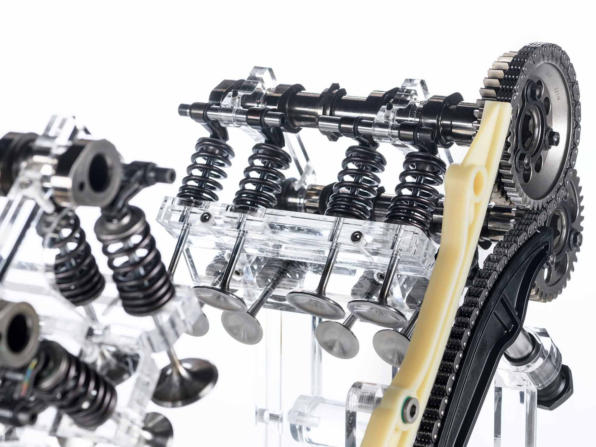 The Multistrada’s 37,000 miles between valve adjustments is double that of the longest interval achieved on a desmodromic valve drive.