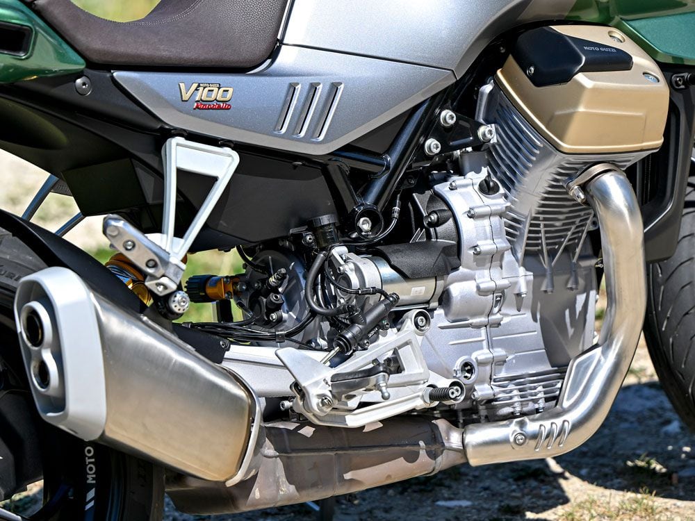 Moto Guzzi obviously is confident enough in the future of IC engines to dive in and build a brand-new platform to carry the company for at least the near term.