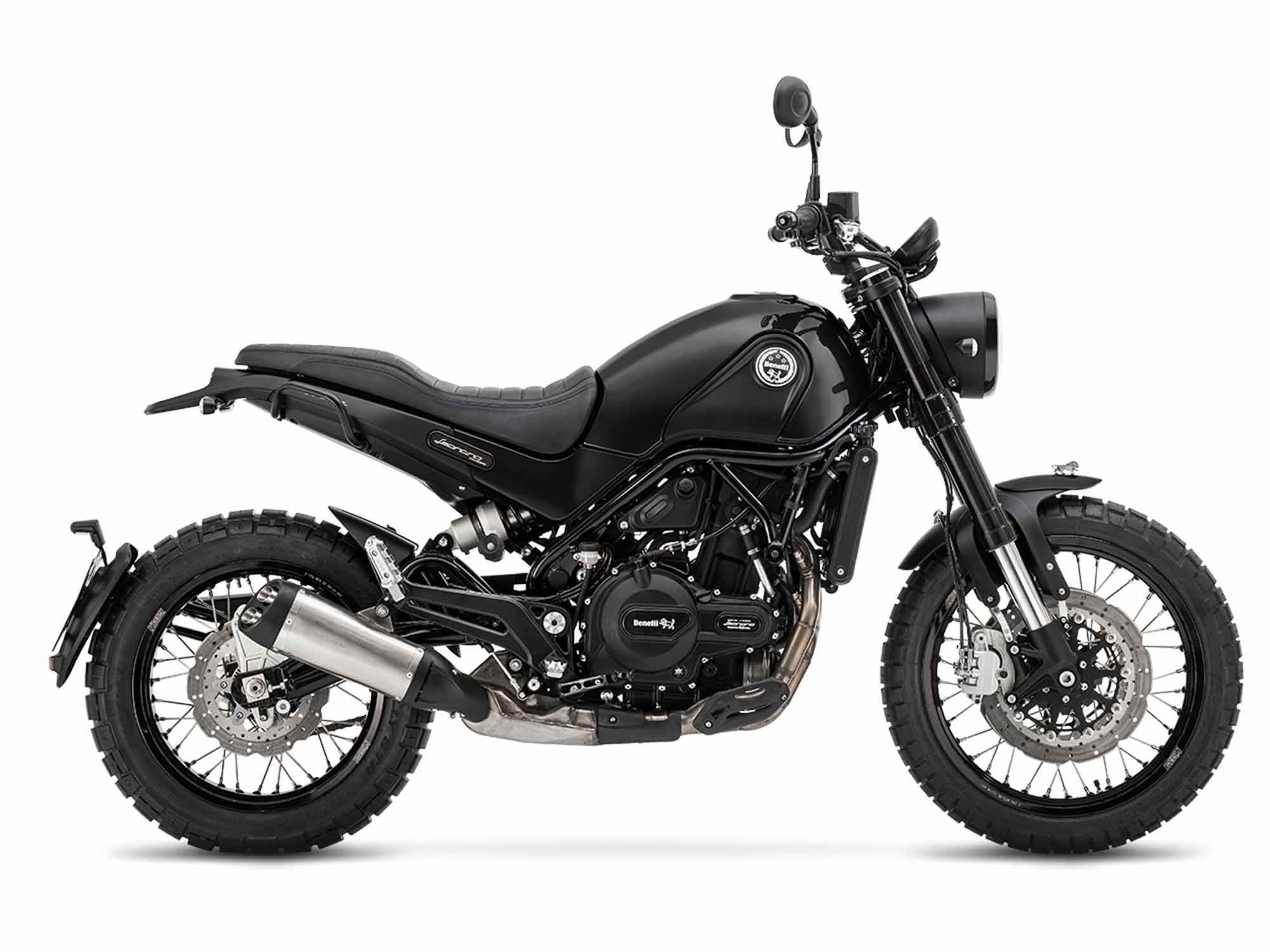  Benelli’s new-for-2021 500cc Leoncino Trail plays up the off-road aesthetic but is more suitable for tarmac travels.