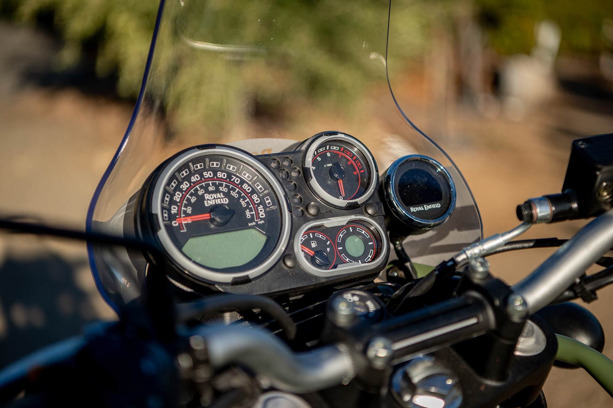 Royal Enfield’s new Tripper Navigation works seamlessly once connected to your phone through the North America Royal Enfield app and is a great addition to this funky adventure motorcycle.
