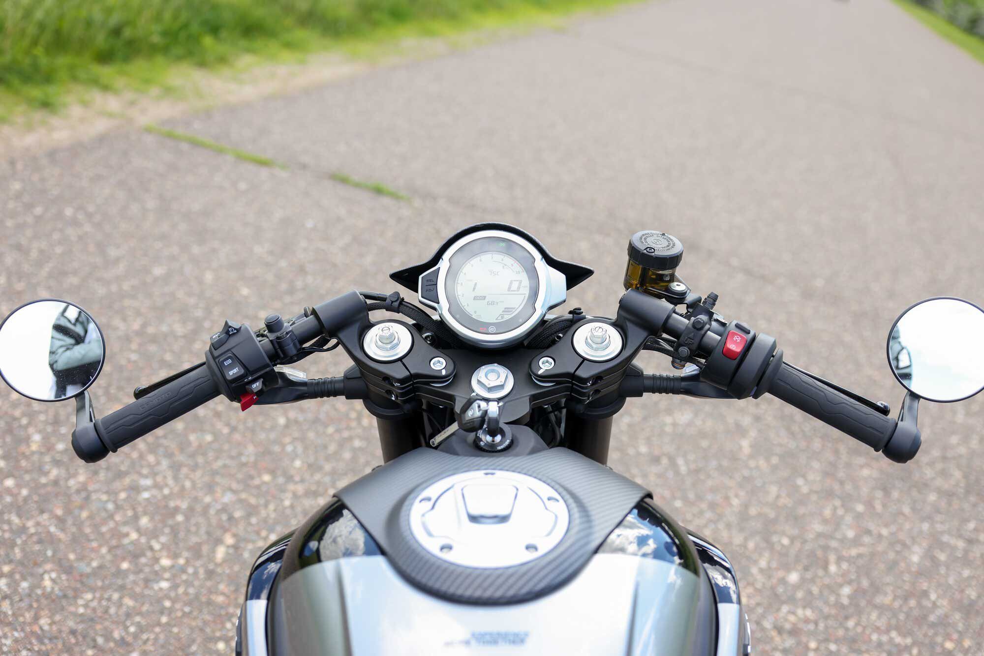 For those who like the feel and look of a café racer, the 700CL-X Sport has some attractive bars.
