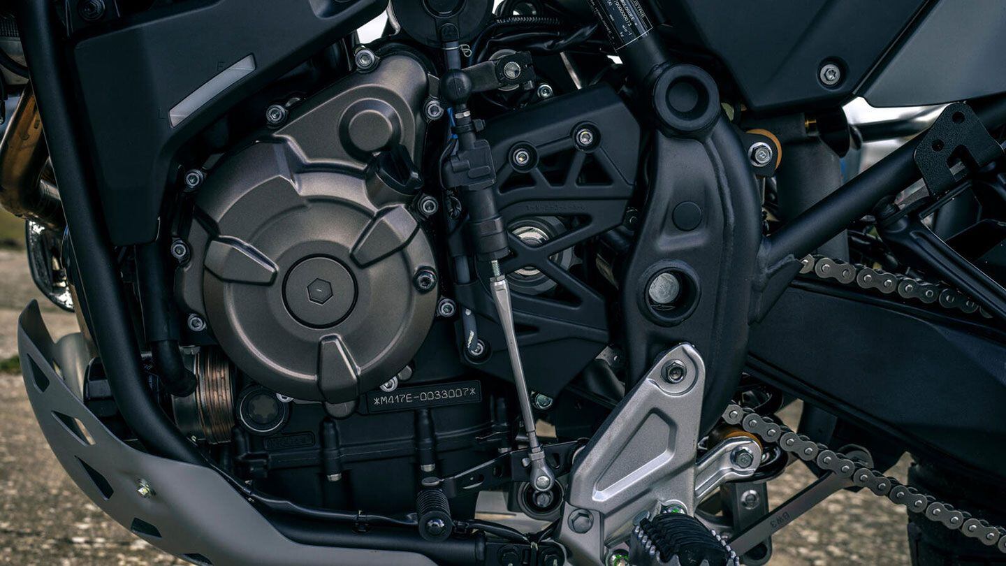 Yamaha includes a quickshifter as standard on the Explore Edition.