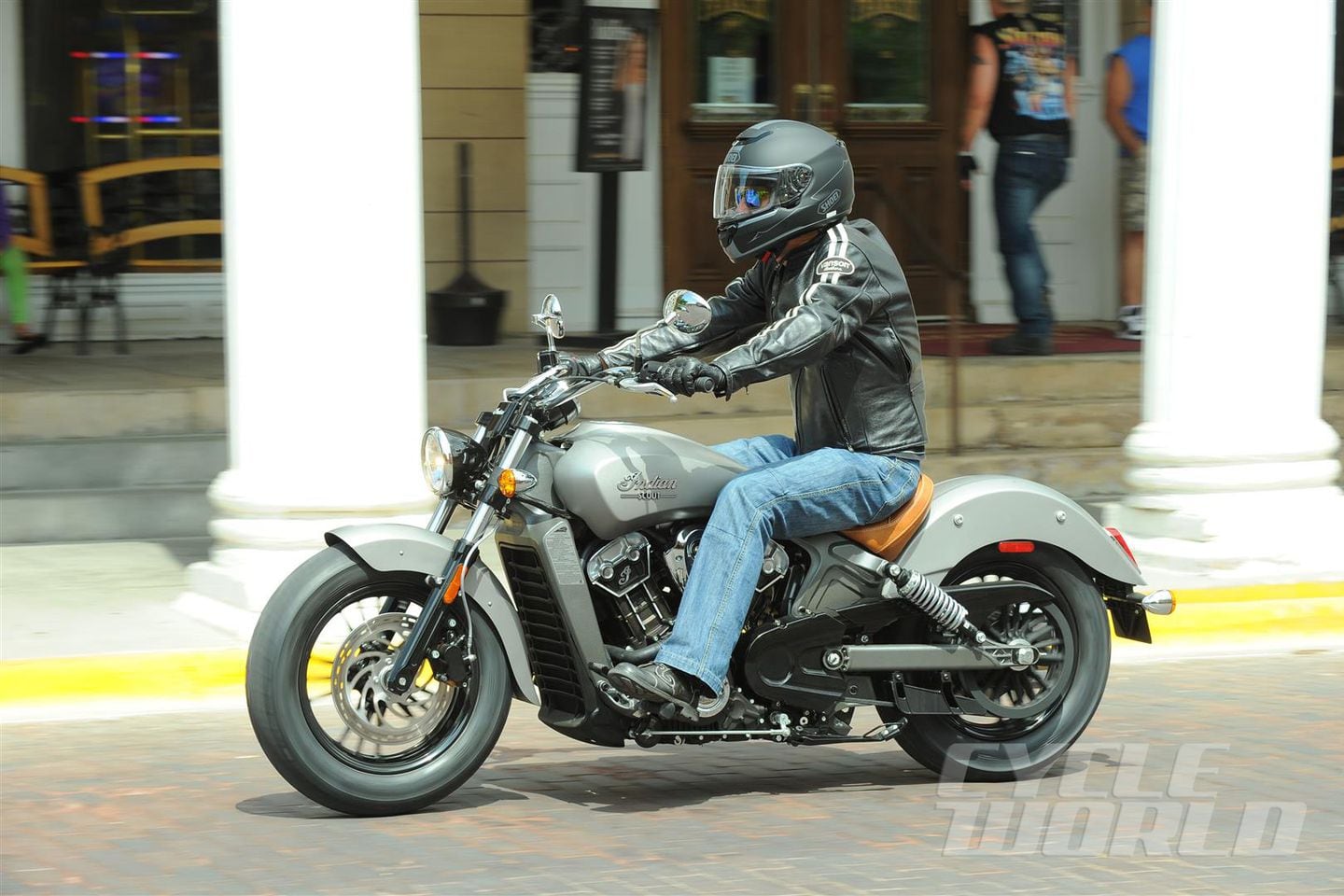 2015 Indian Scout Cruiser Motorcycle Review & Road Test Photos Specs
