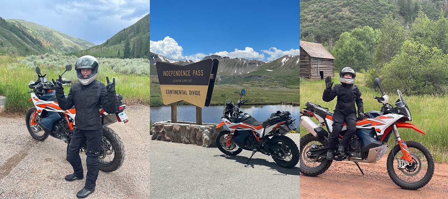 Once Conner’s kids got a taste of riding shotgun on the 890, afternoon rides were a regular occurence. Independence Pass outside of Aspen is a must-do ride in Colorado.