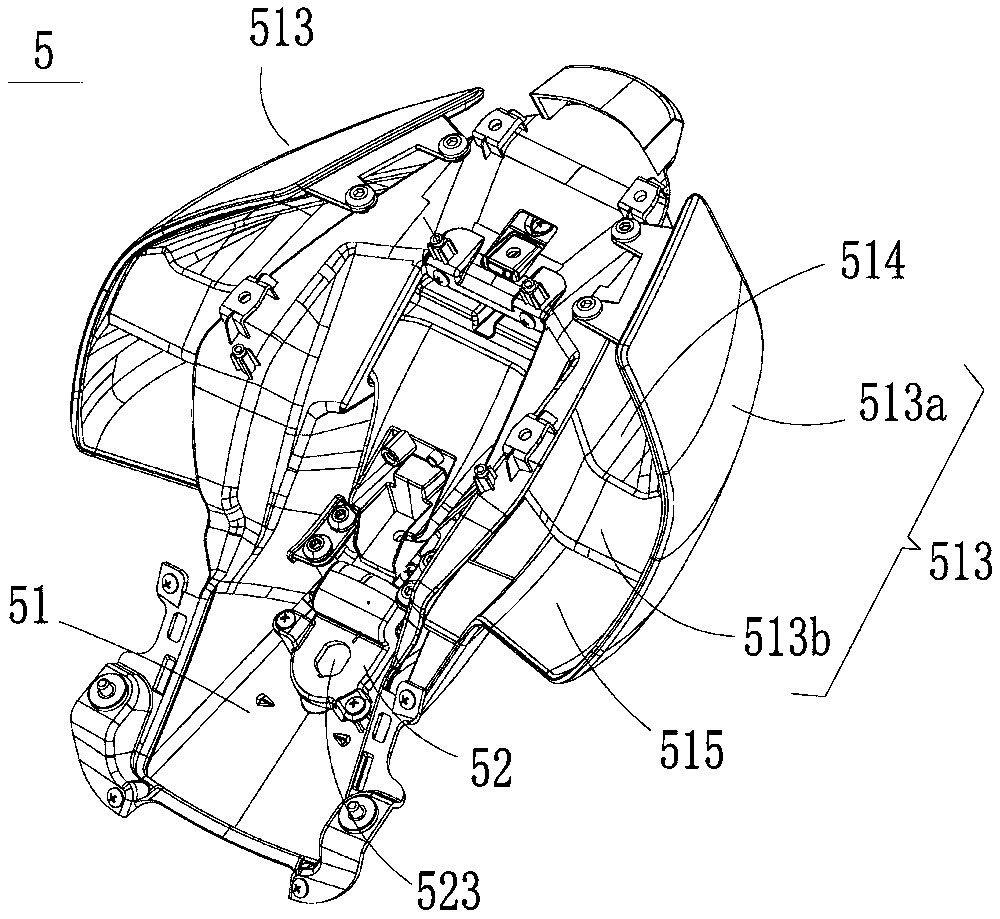 Detailed view of the tailsection.