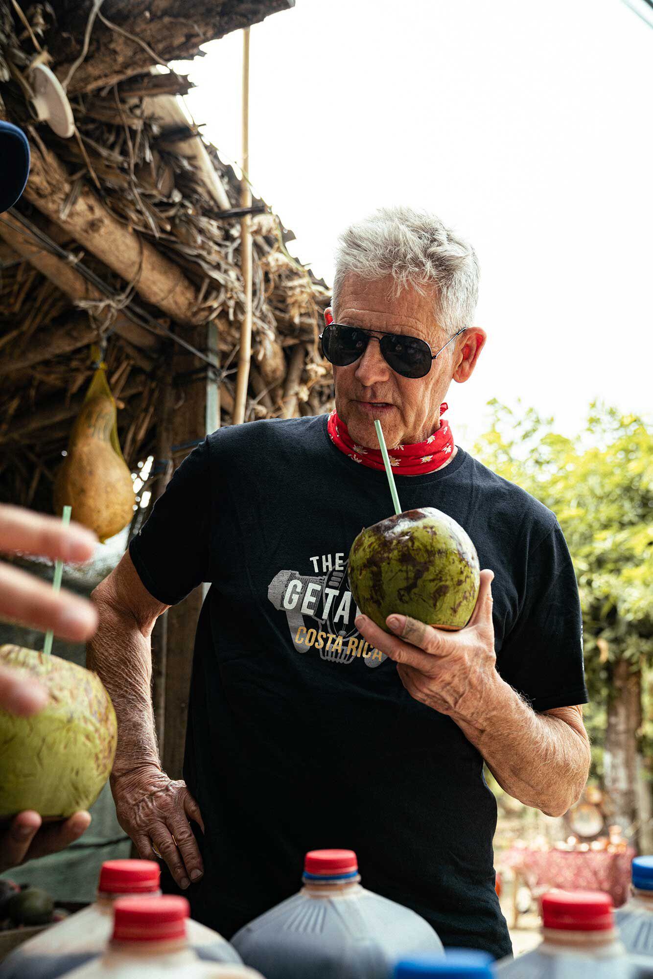 Roadside fruit stands everywhere offer refreshing drinks of fresh coconut juice, known locally as <i>pipa</i>, giving the author an Anthony Bourdain moment.