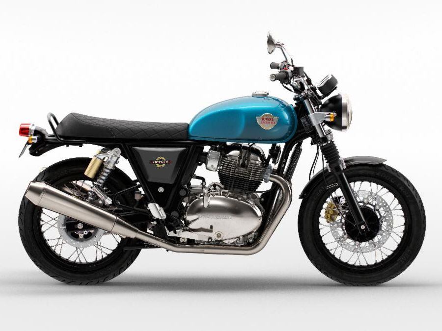 The 2022 Royal Enfield INT650 is the base motorcycle for BTR Flat Track at American Flat Track.
