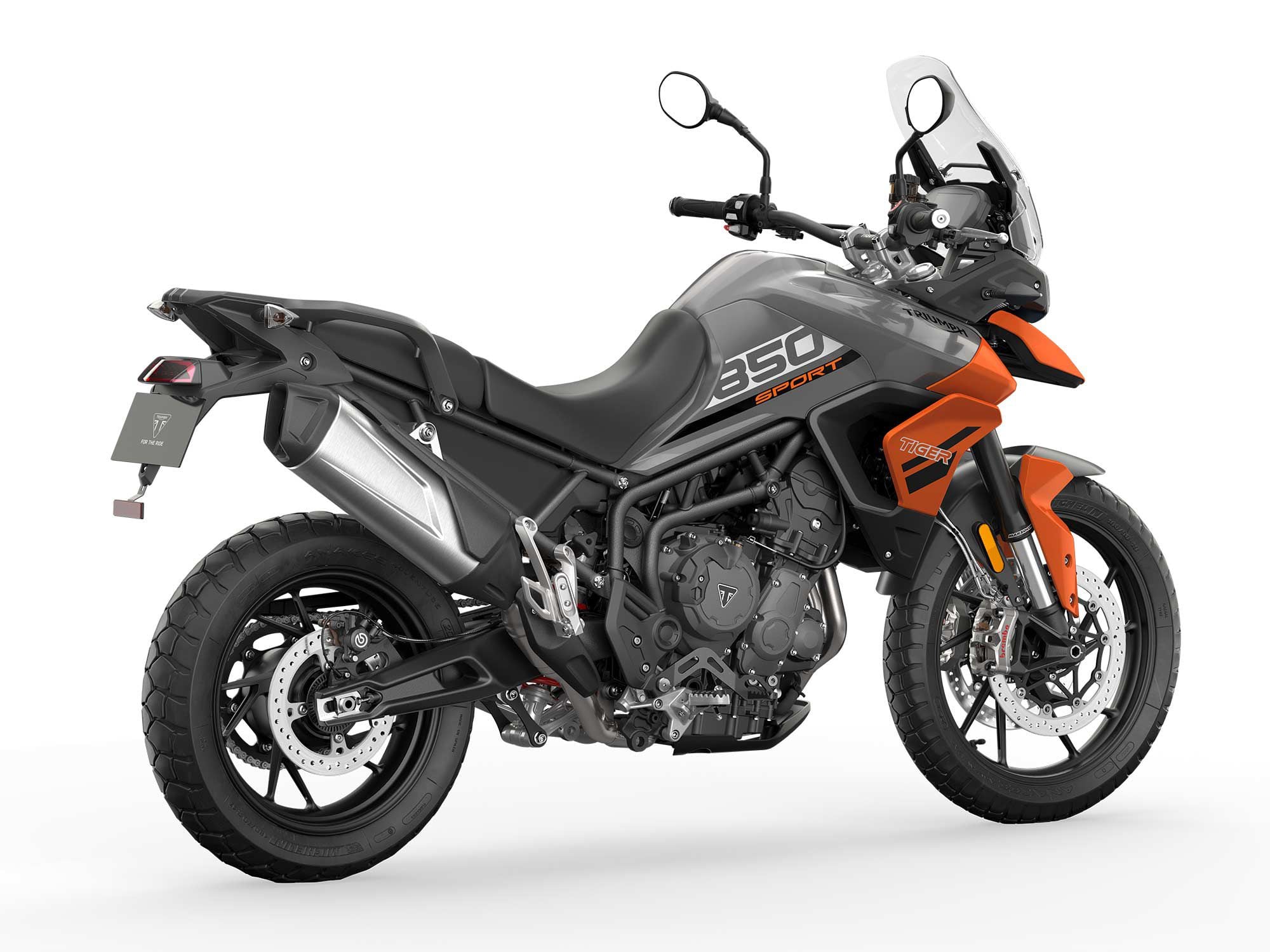 Triumph's popular do-all Tiger 850 Sport is now brighter than ever with the new Graphite/Baja Orange color option.