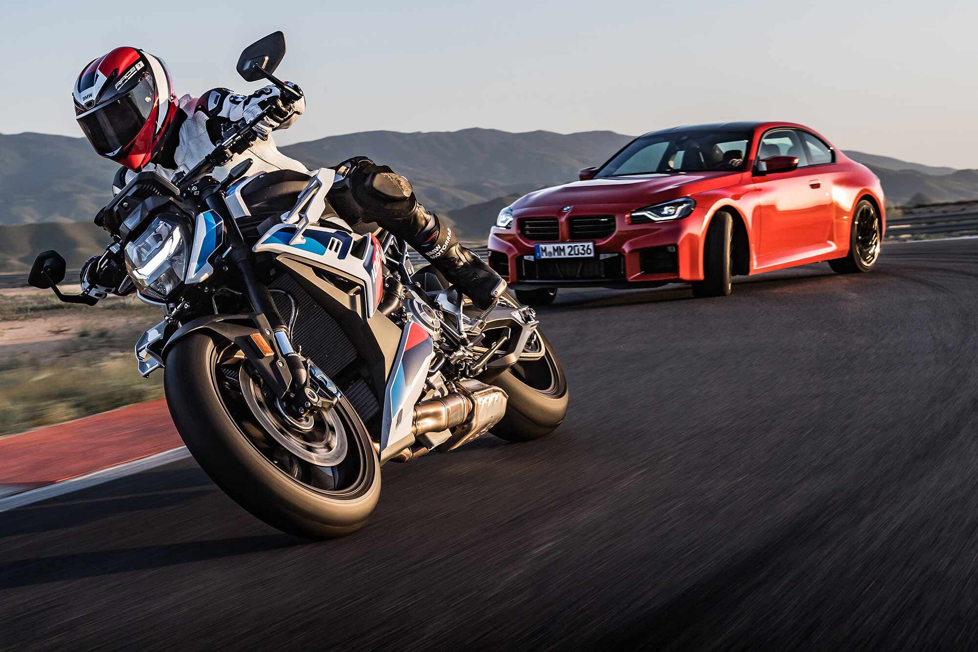 The M 1000 R and another BMW, which we’re told is pretty good too.