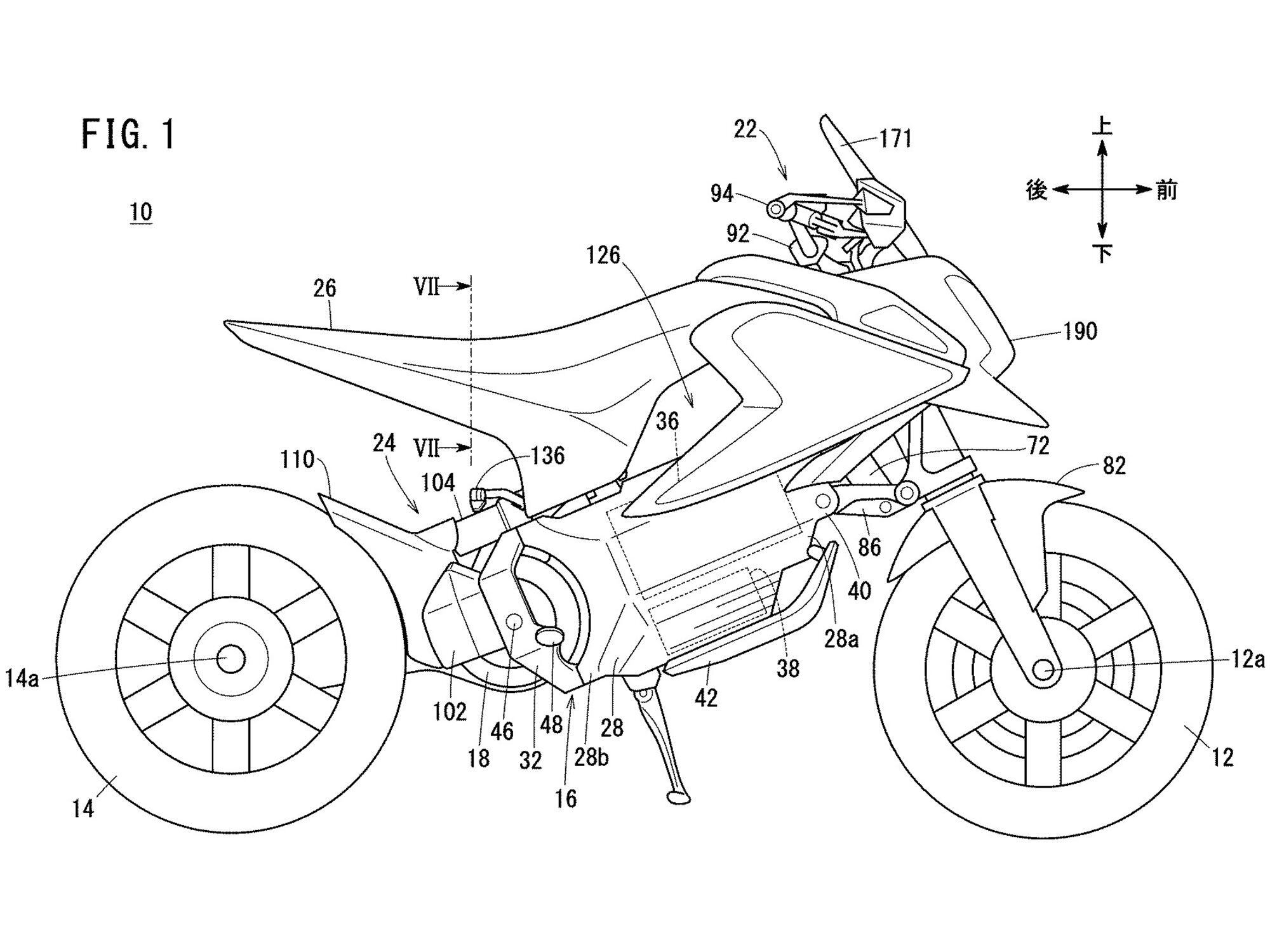 Will we see an electric Honda fun bike in 2022? If so, it could look something like this concept seen in recent patents.