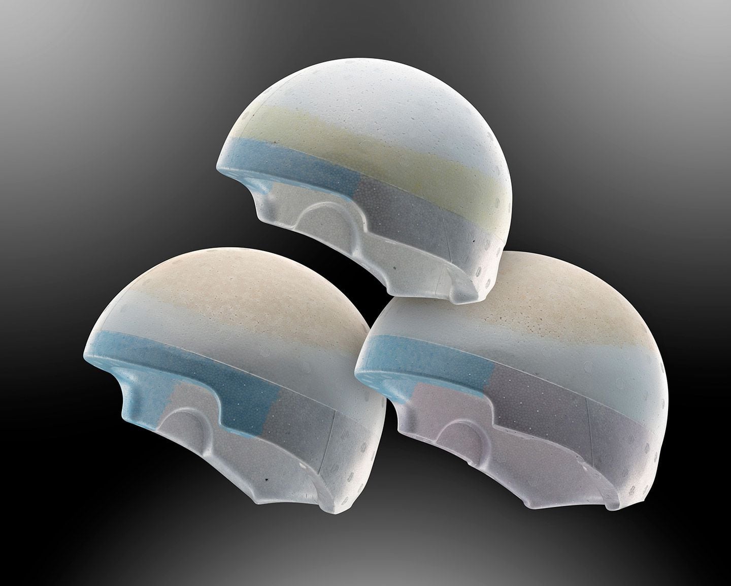 Arai’s one-piece multi-density EPS liner manages impact absorption and distribution.