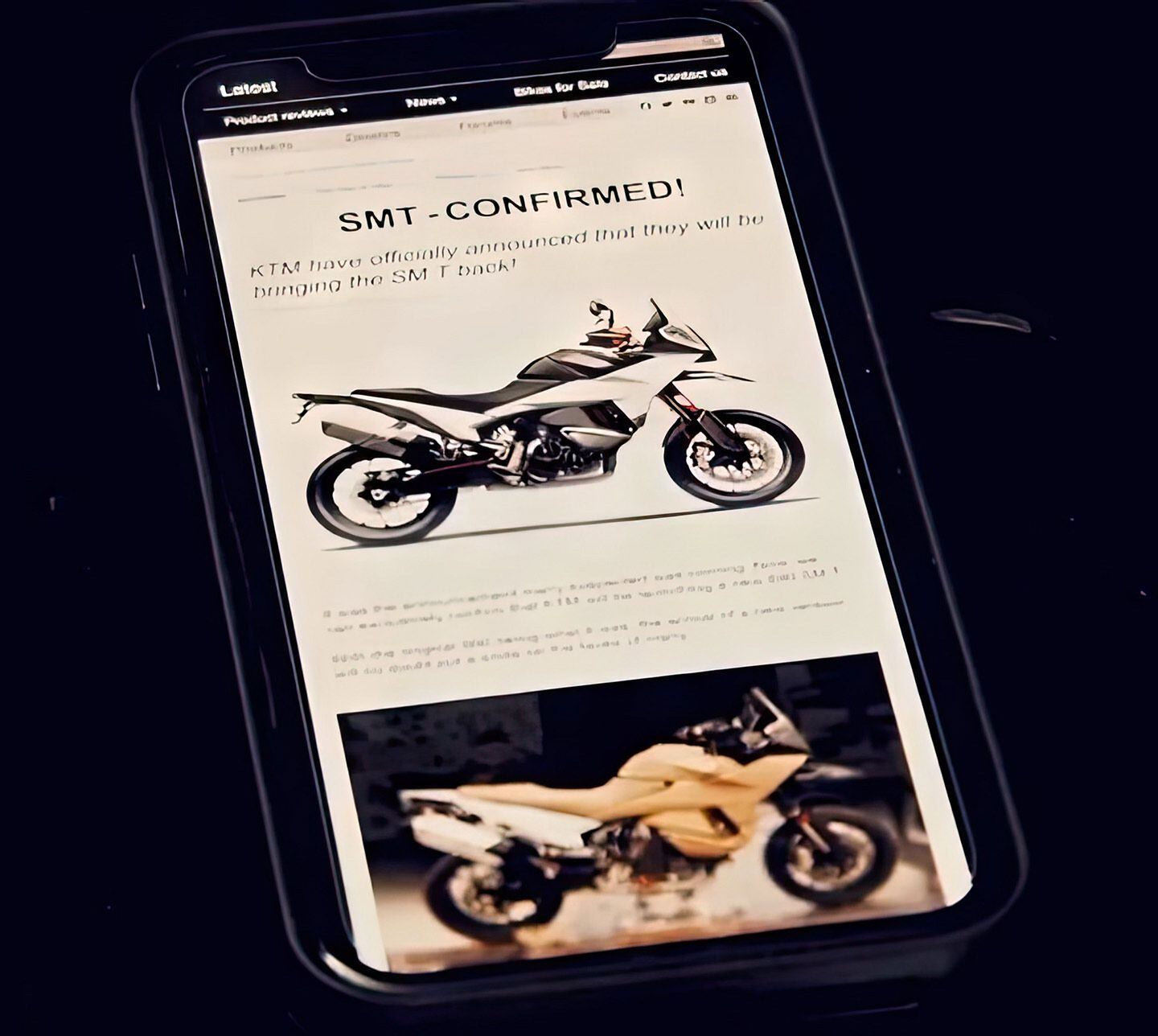 A close up of the image on the teaser image’s smartphone screen.