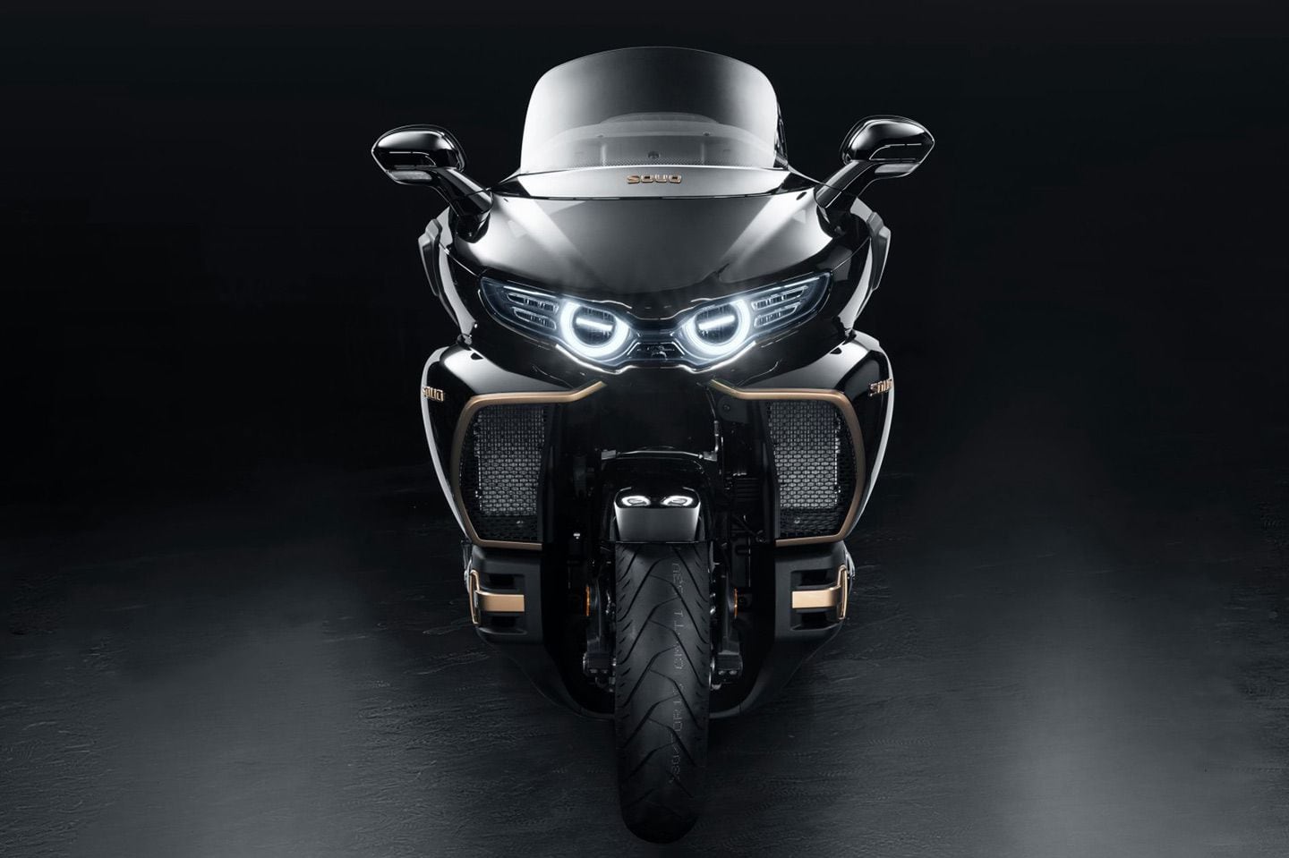 The headlights were designed to mimic the eyes of a lion.